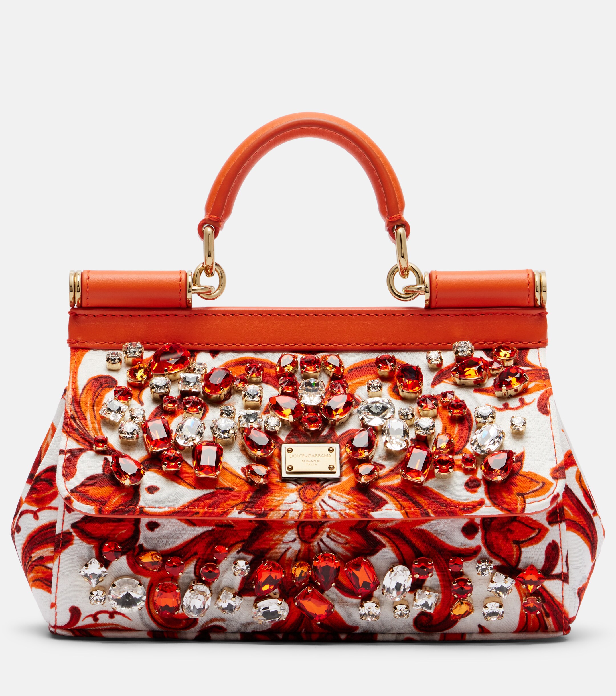 Dolce&Gabbana Sicily Mini embellished top-handle bag