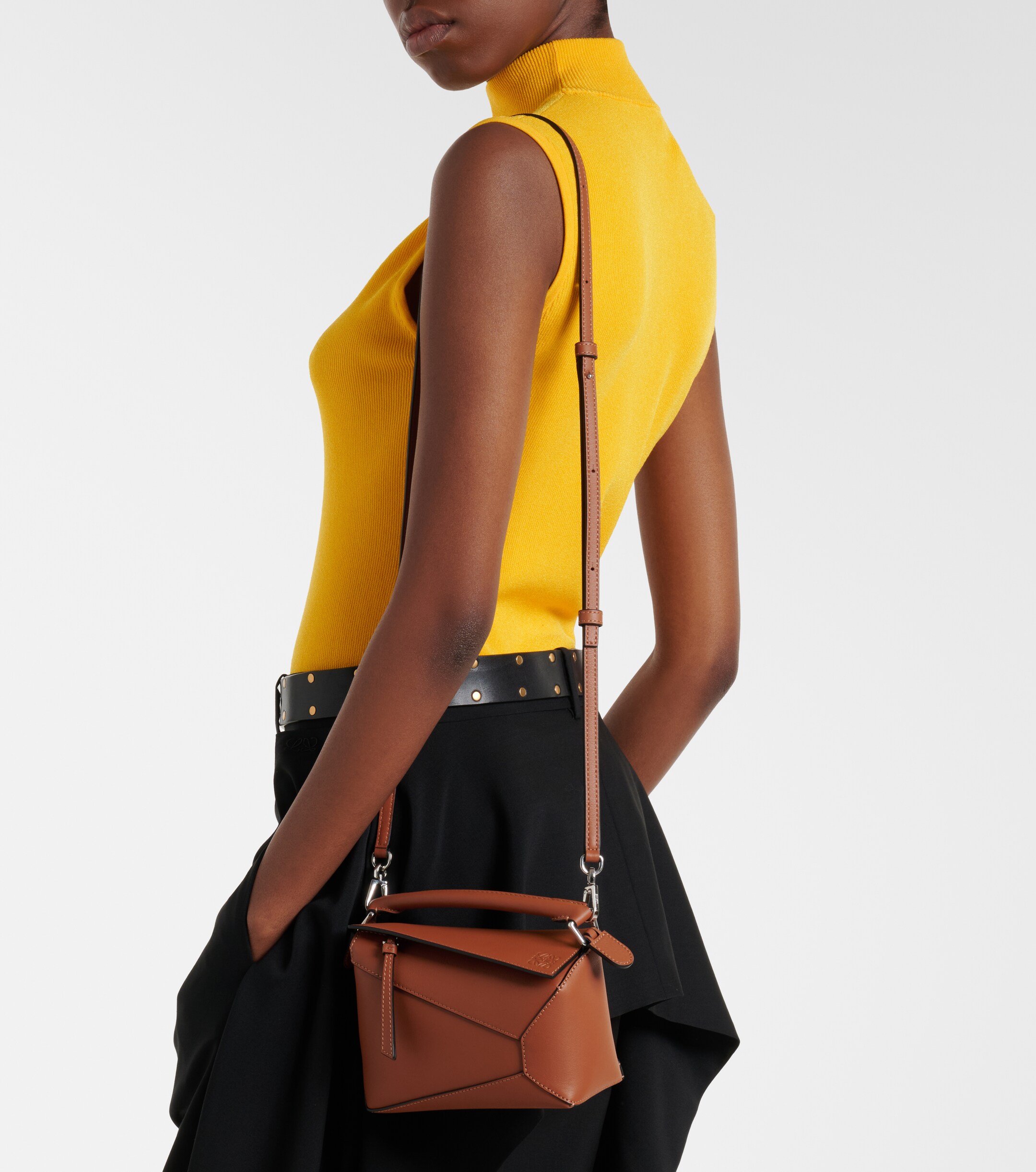 Loewe Loewe Puzzle Edge Mini leather top-handle bag