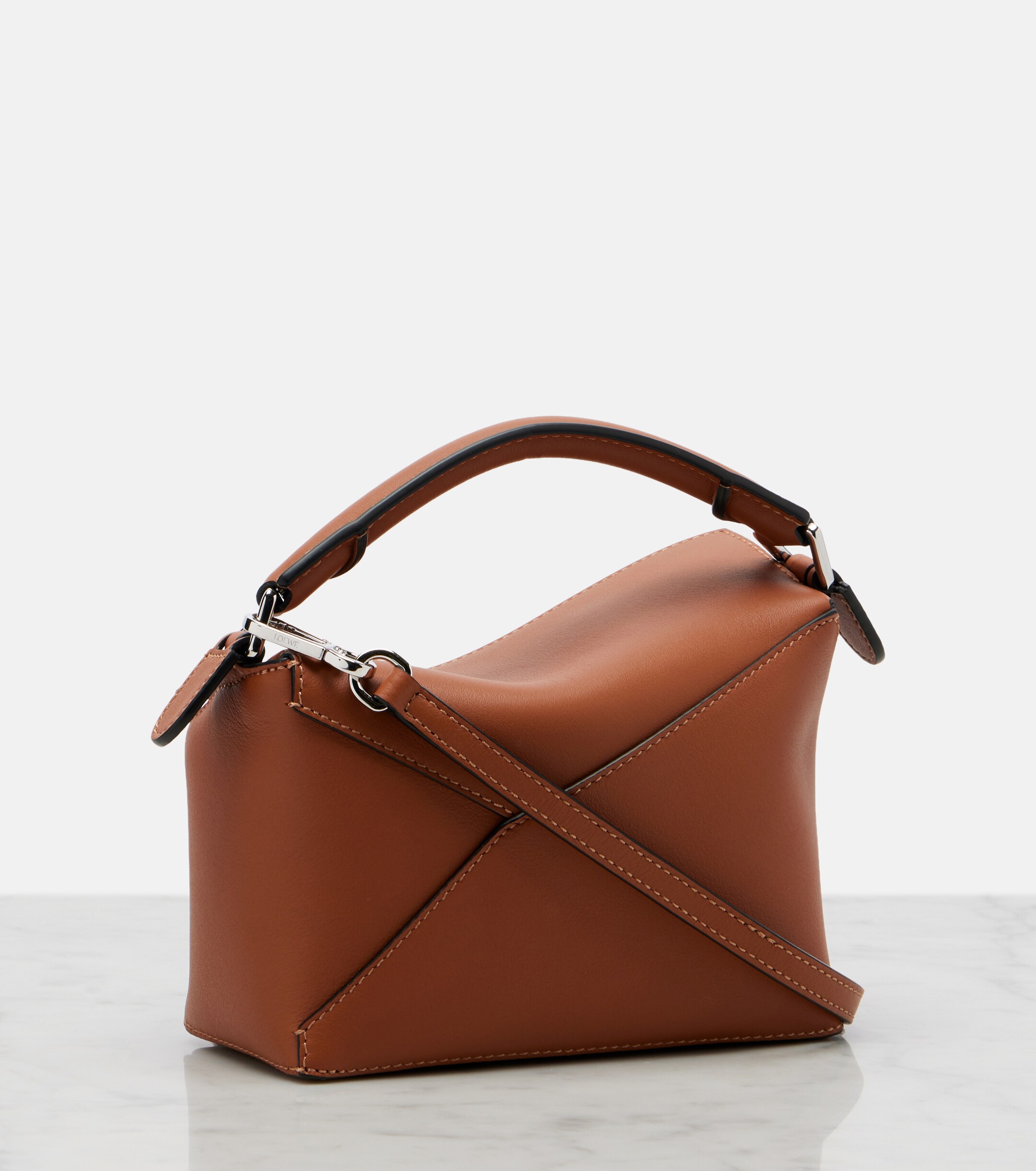 Loewe Loewe Puzzle Edge Mini leather top-handle bag