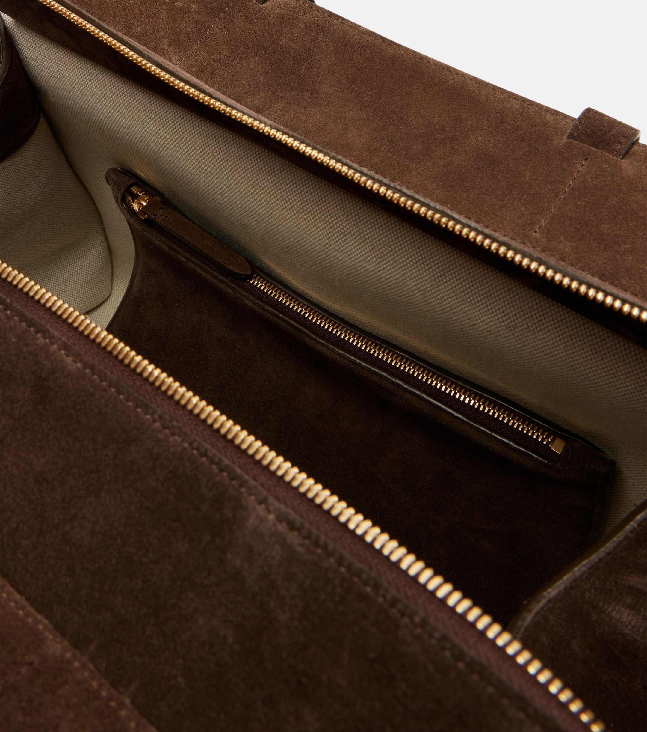 KHAITE Crosby suede tote bag