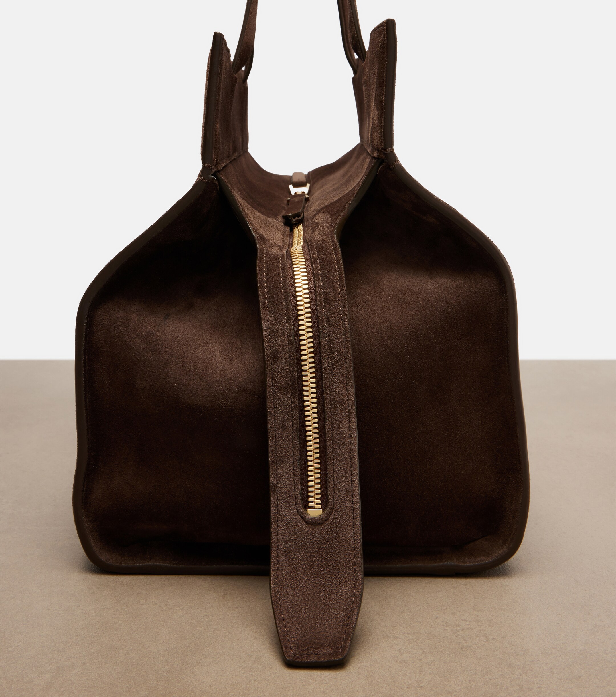 KHAITE Crosby suede tote bag