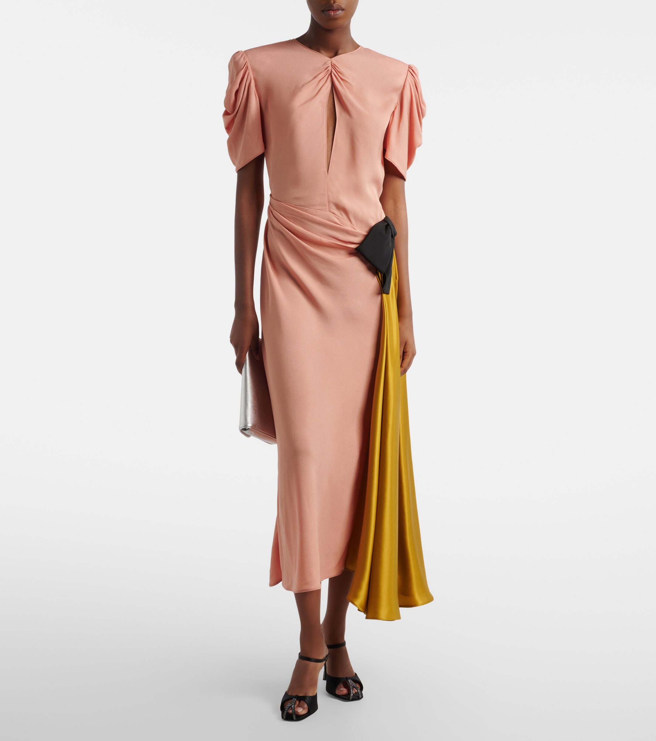 Herbert Levine Herbert Levine Hidden Gem embellished satin mules