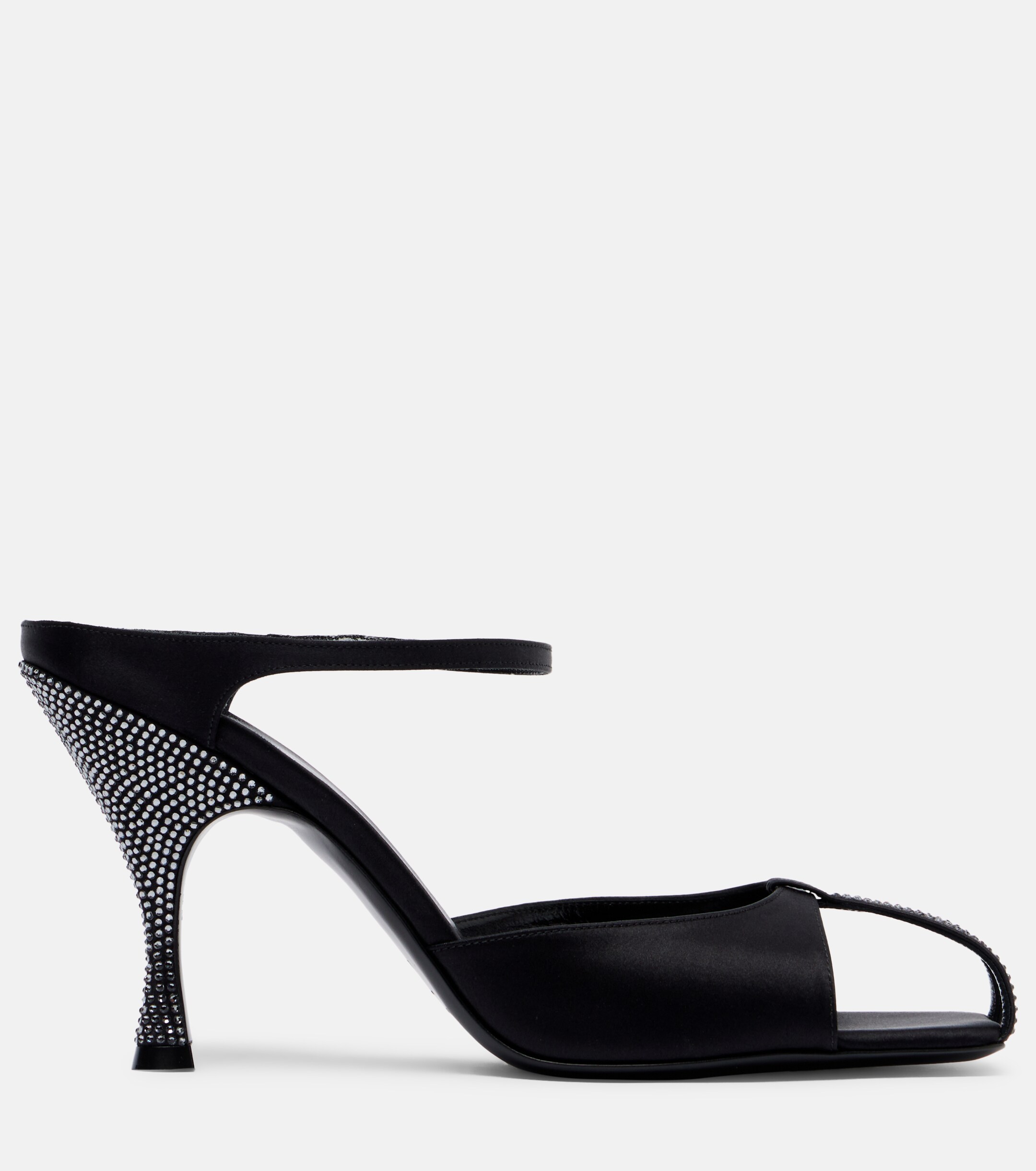 Herbert Levine Herbert Levine Hidden Gem embellished satin mules