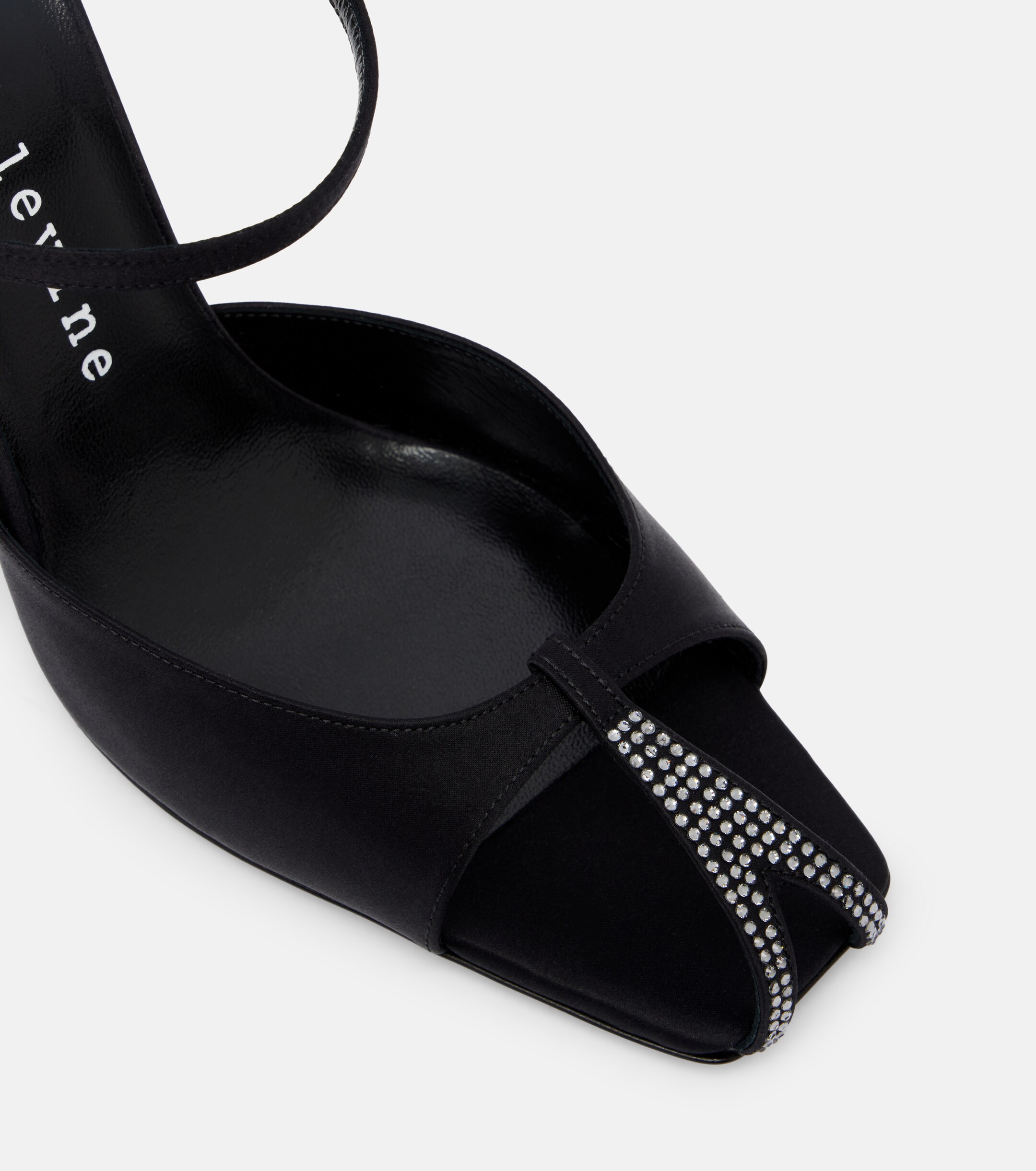 Herbert Levine Herbert Levine Hidden Gem embellished satin mules
