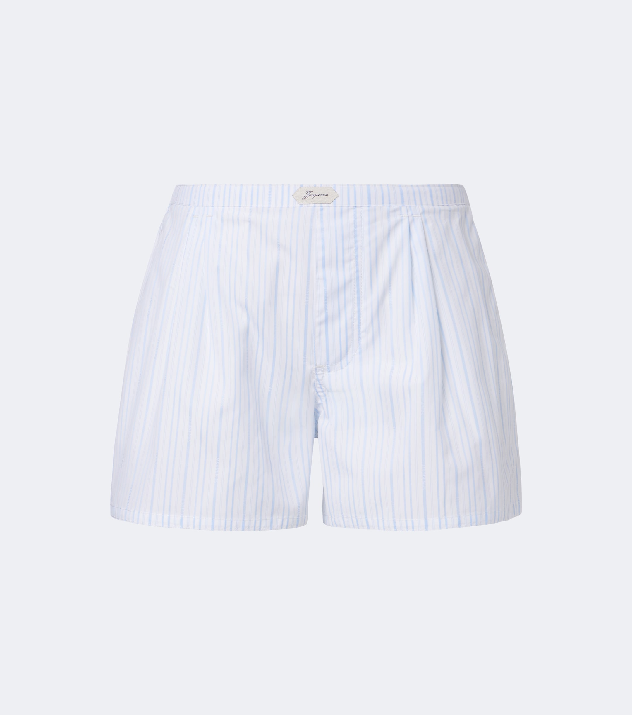 Jacquemus Jacquemus Amelo striped cotton poplin shorts