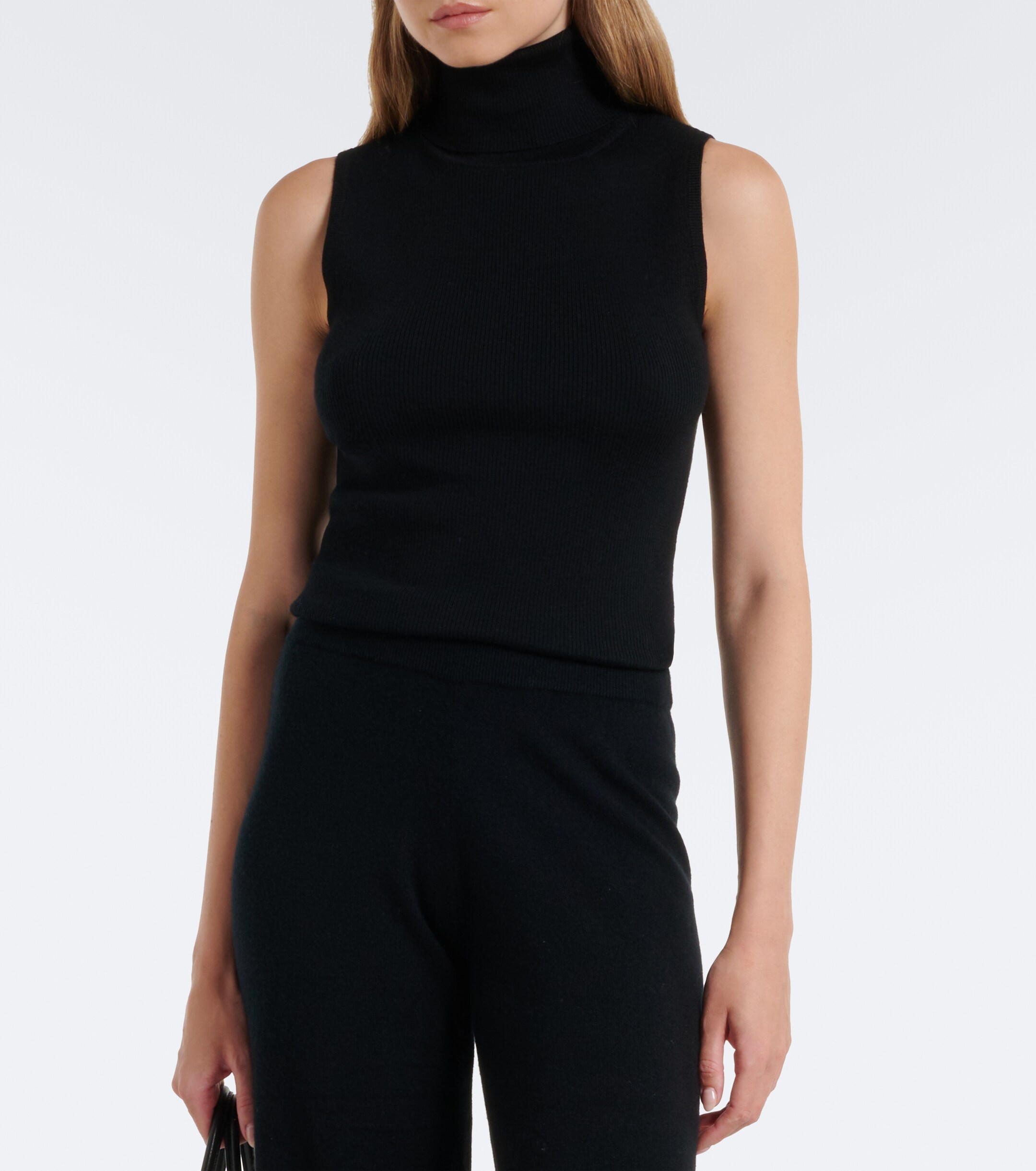 Jardin des Orangers Jardin des Orangers Ribbed-knit virgin wool turtleneck top