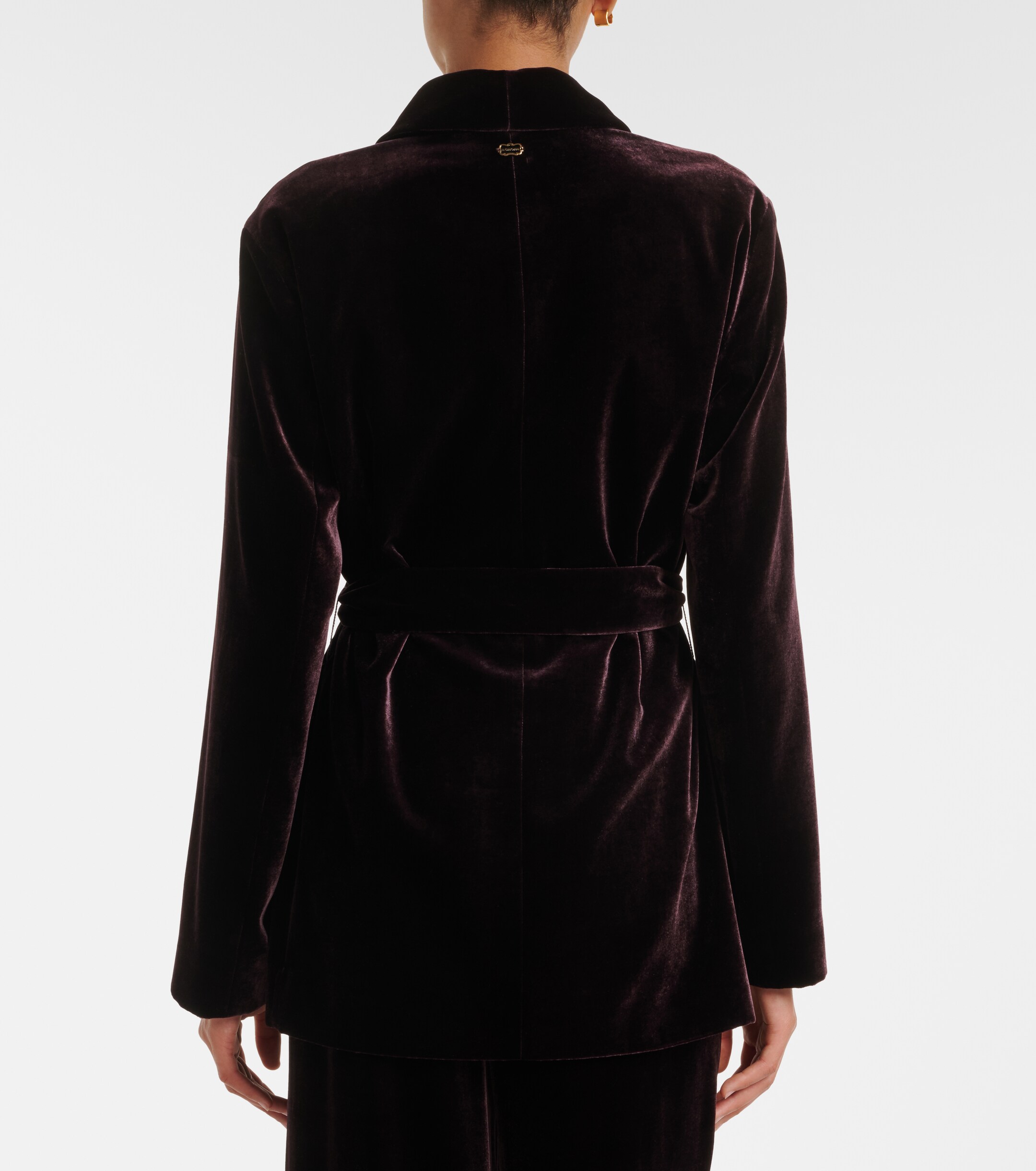 AGNONA Agnona Belted double-breasted velvet blazer