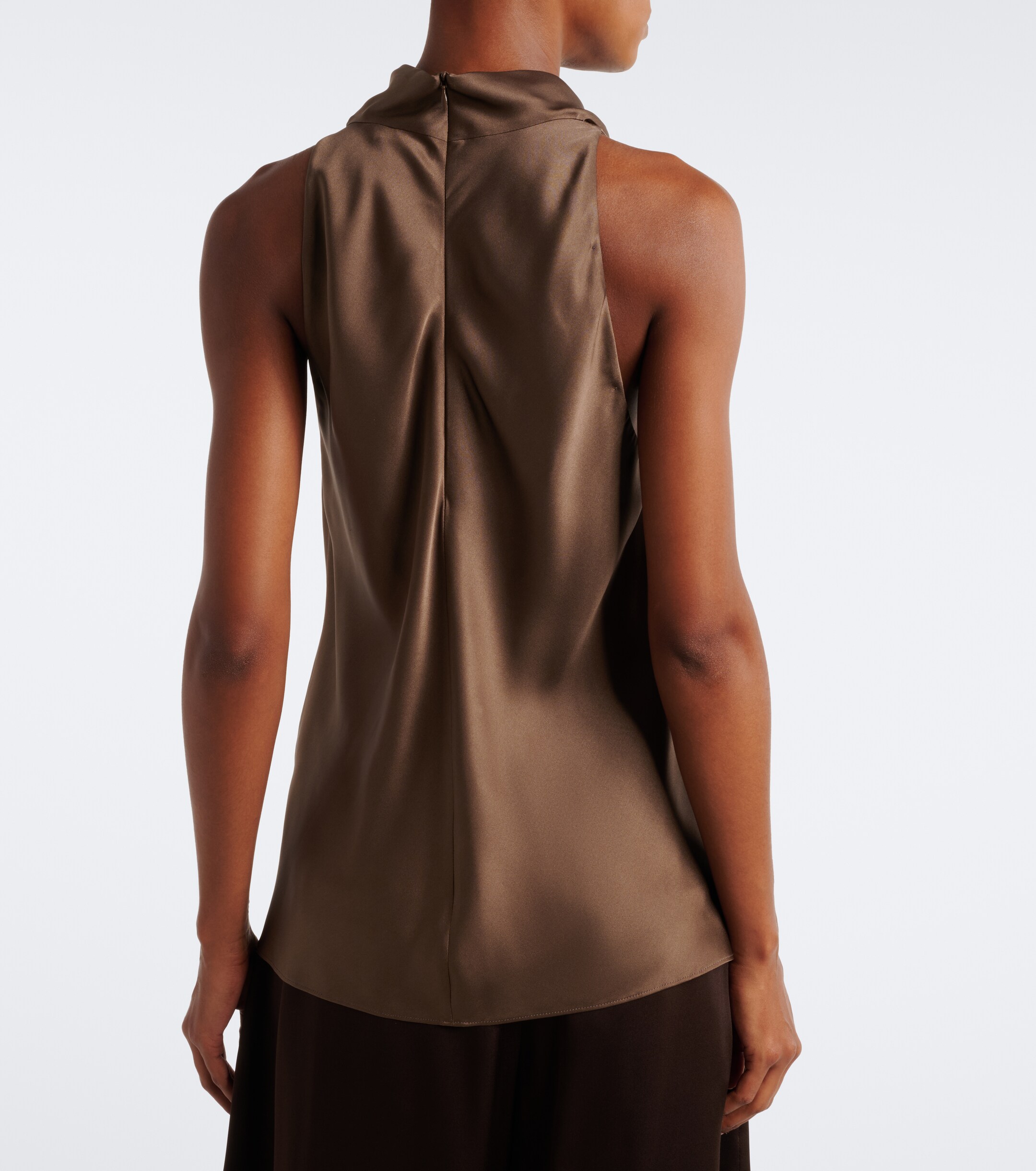 Brunello Cucinelli Brunello Cucinelli Draped silk top