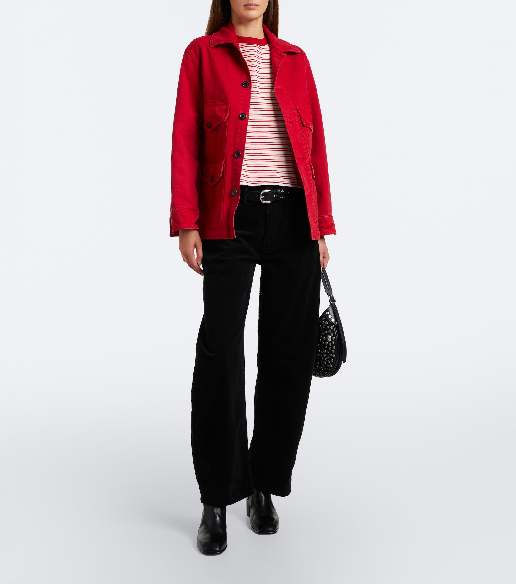 Nili Lotan Nili Lotan Tribeca corduroy barrel-leg pants