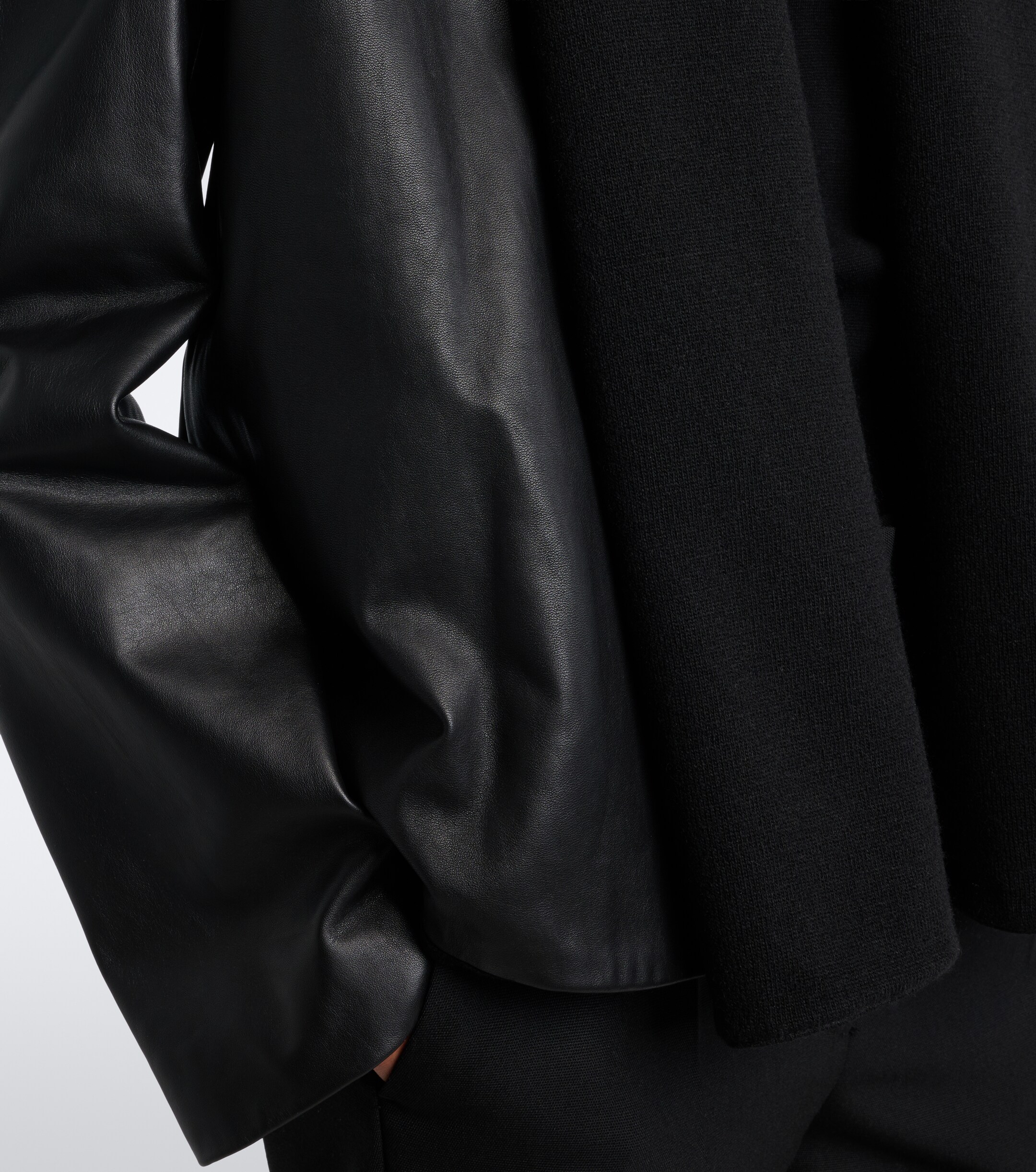 TOTEME Toteme Tie-neck leather jacket