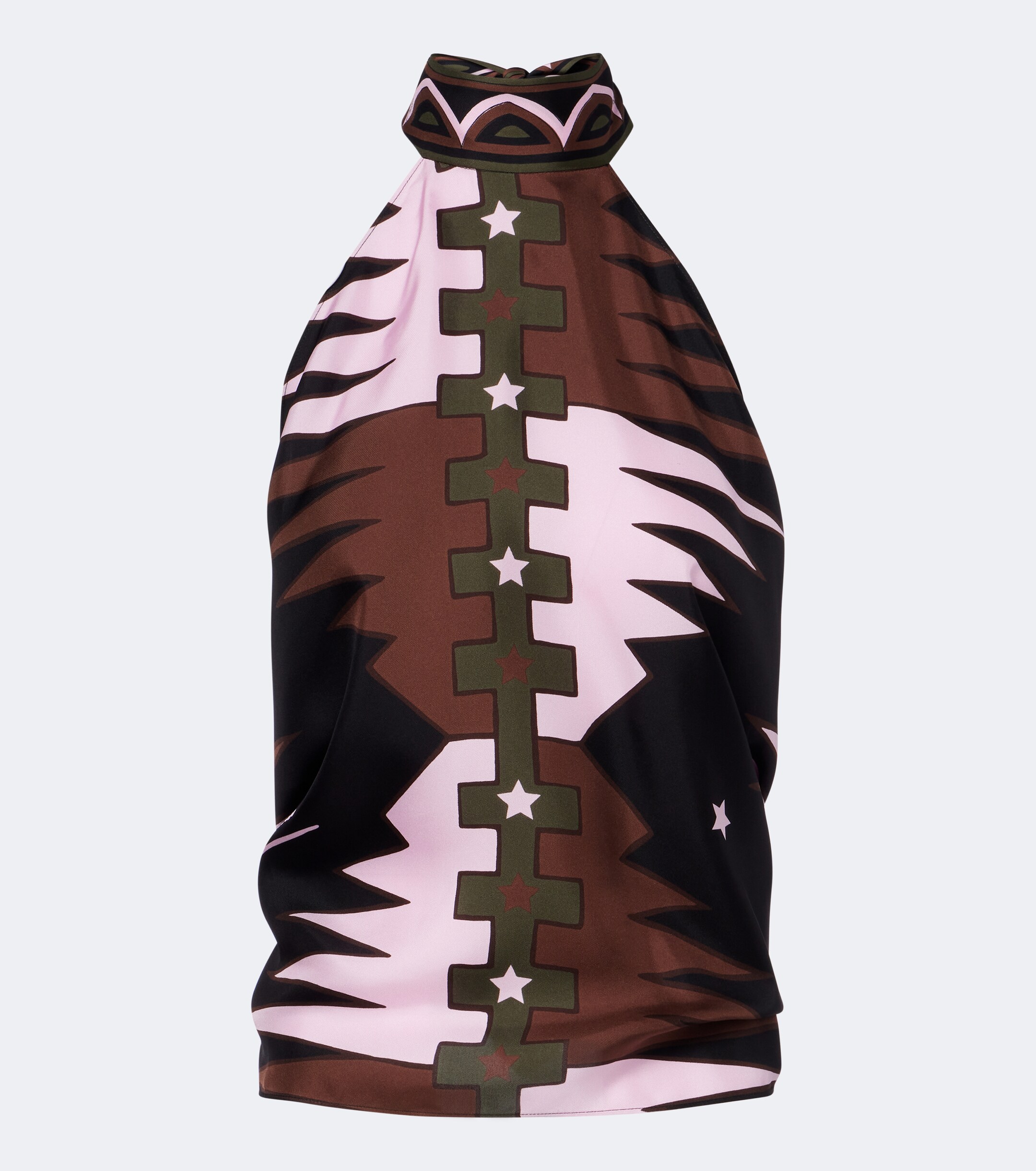 Pucci Pucci Valdimontone halterneck silk twill top