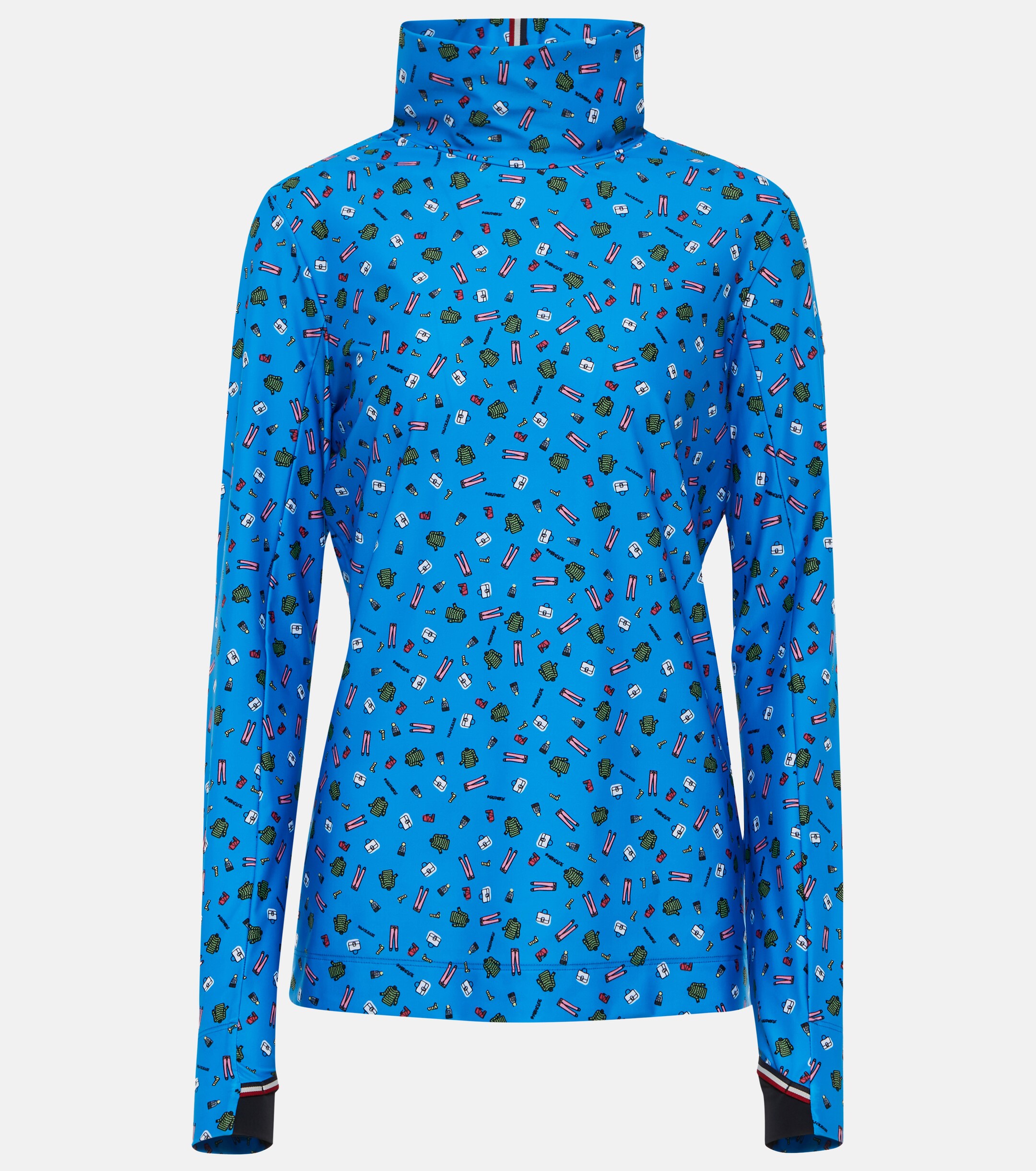 MONCLER GENIUS Moncler Genius x Naj-Oleari 3 Moncler Grenoble printed turtleneck ski top