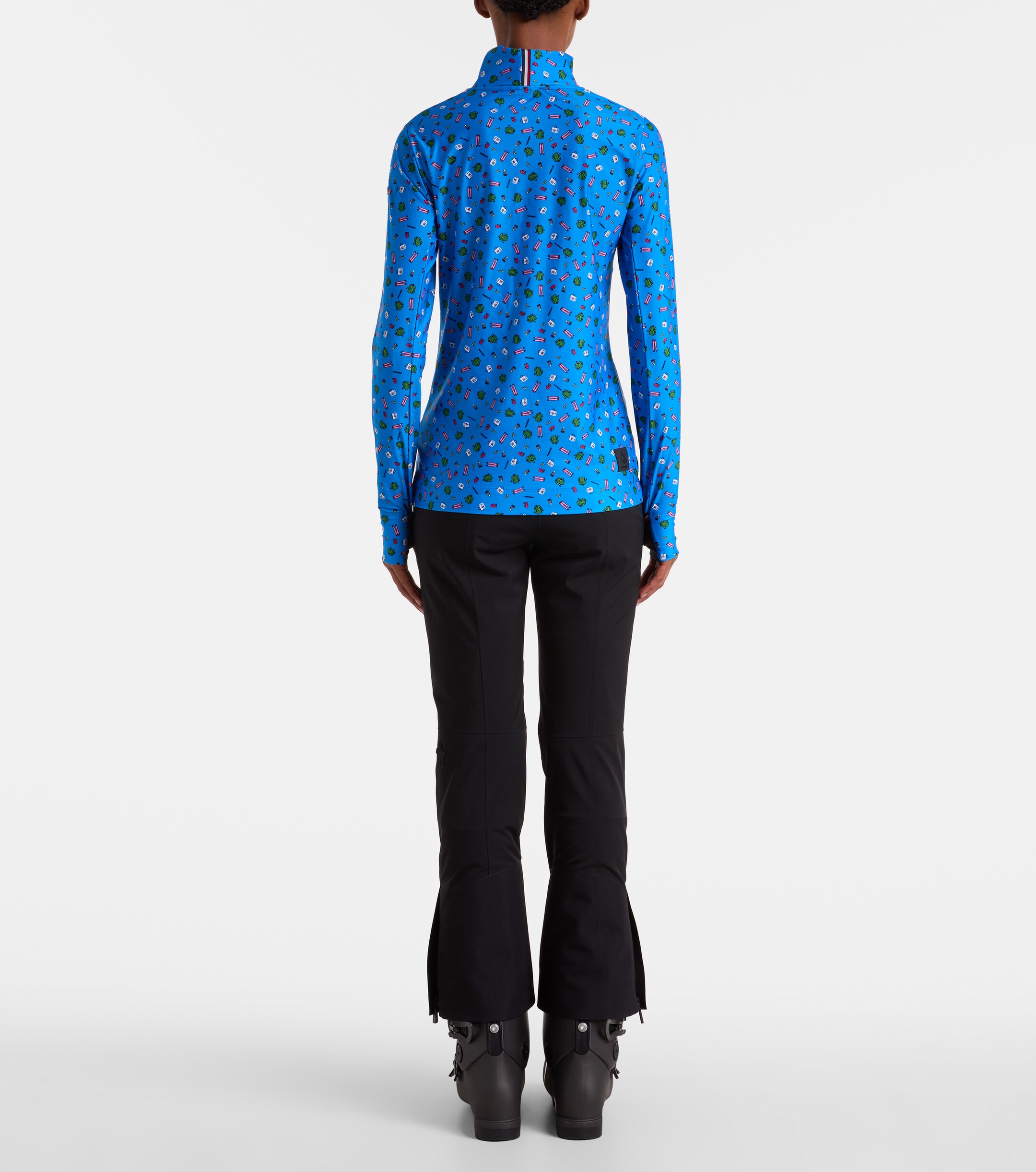 MONCLER GENIUS Moncler Genius x Naj-Oleari 3 Moncler Grenoble printed turtleneck ski top
