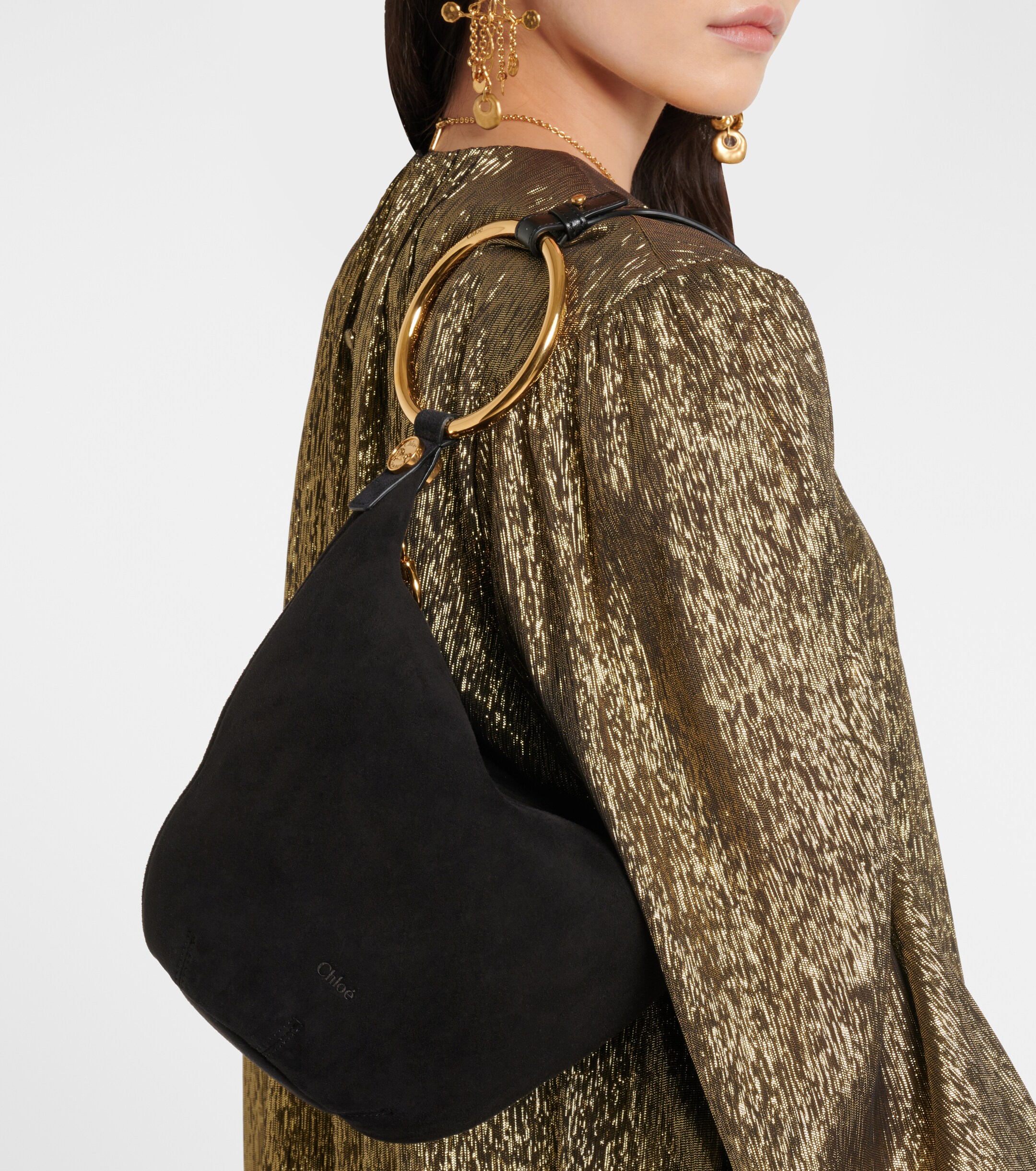 Chloé Bracelet Medium suede shoulder bag