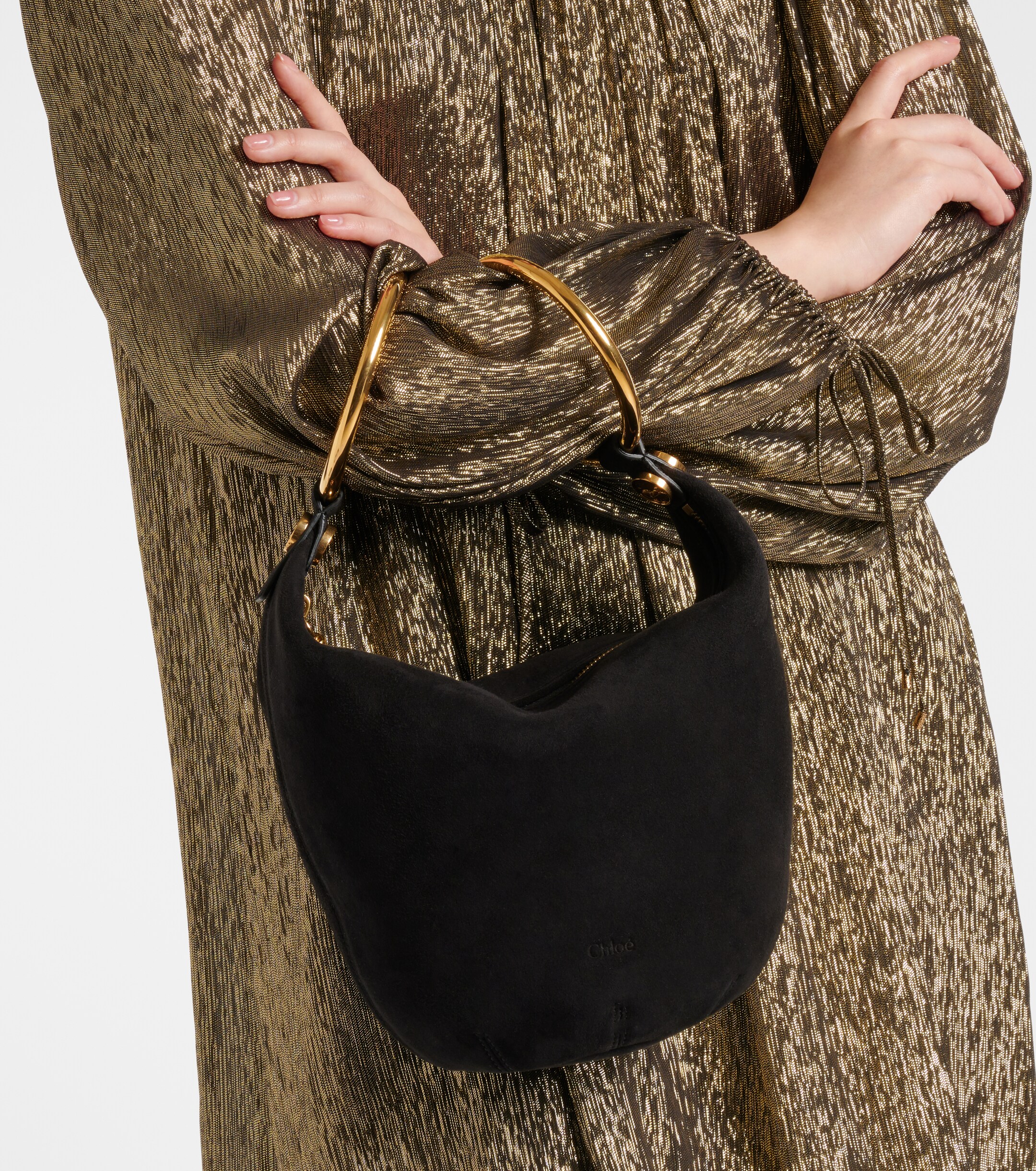 Chloé Bracelet Medium suede shoulder bag