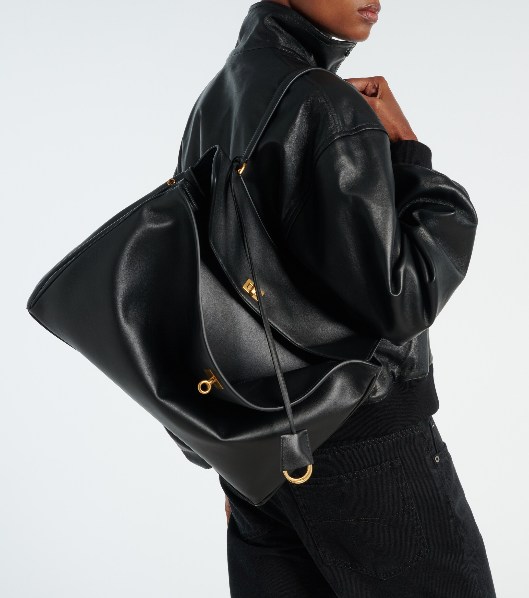 Balenciaga Rodeo Large leather shoulder bag