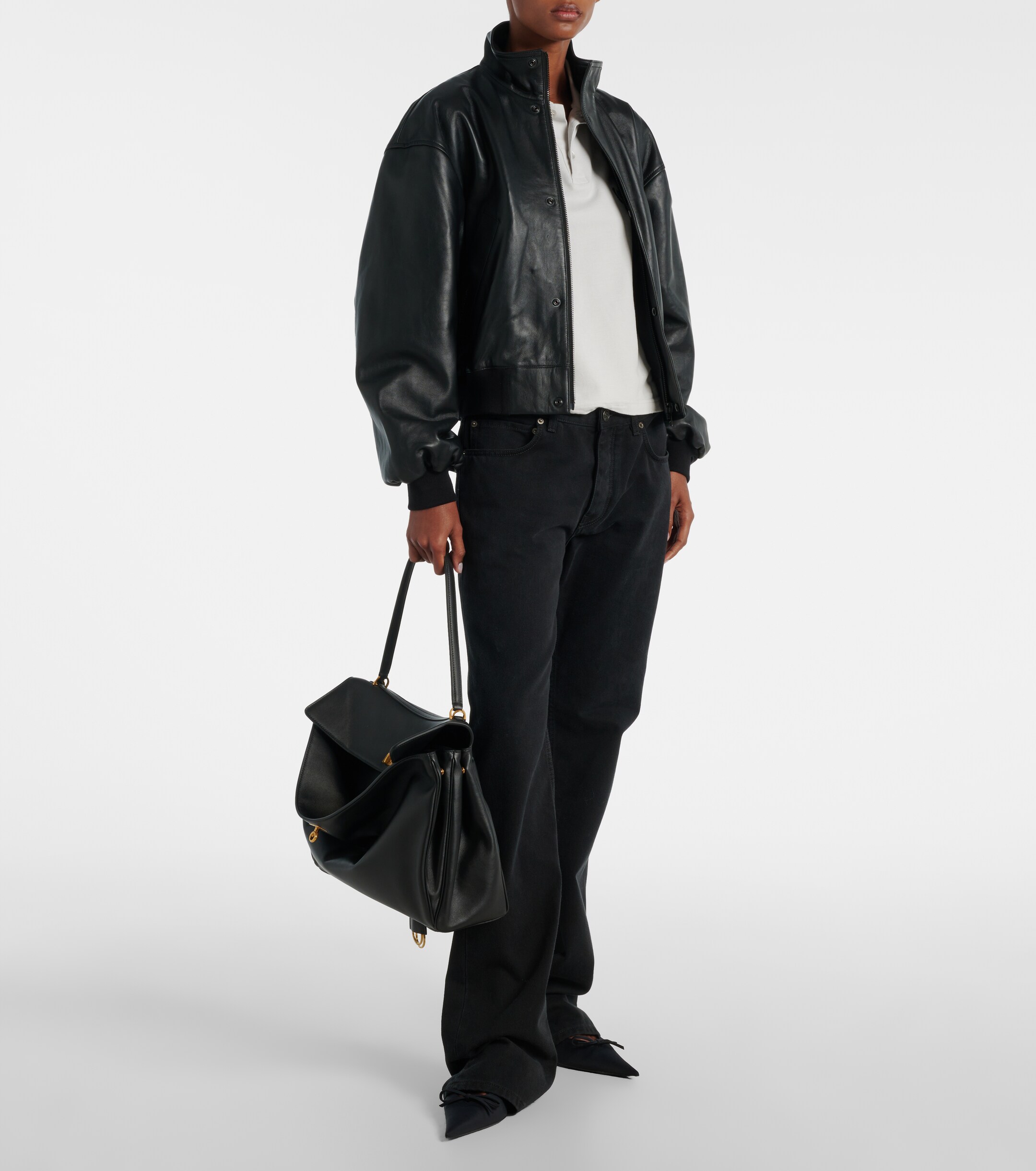 Balenciaga Rodeo Large leather shoulder bag