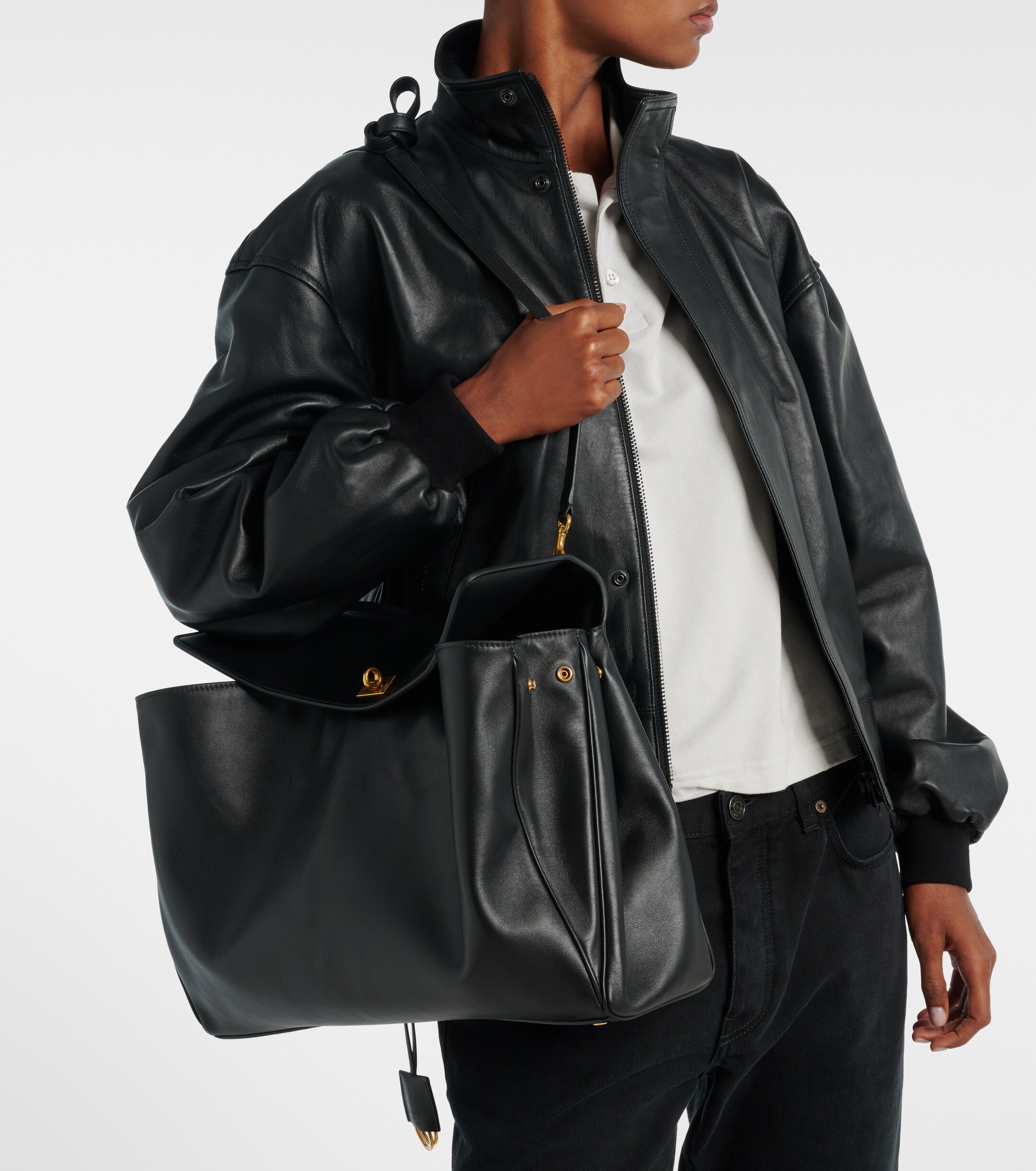 Balenciaga Rodeo Large leather shoulder bag