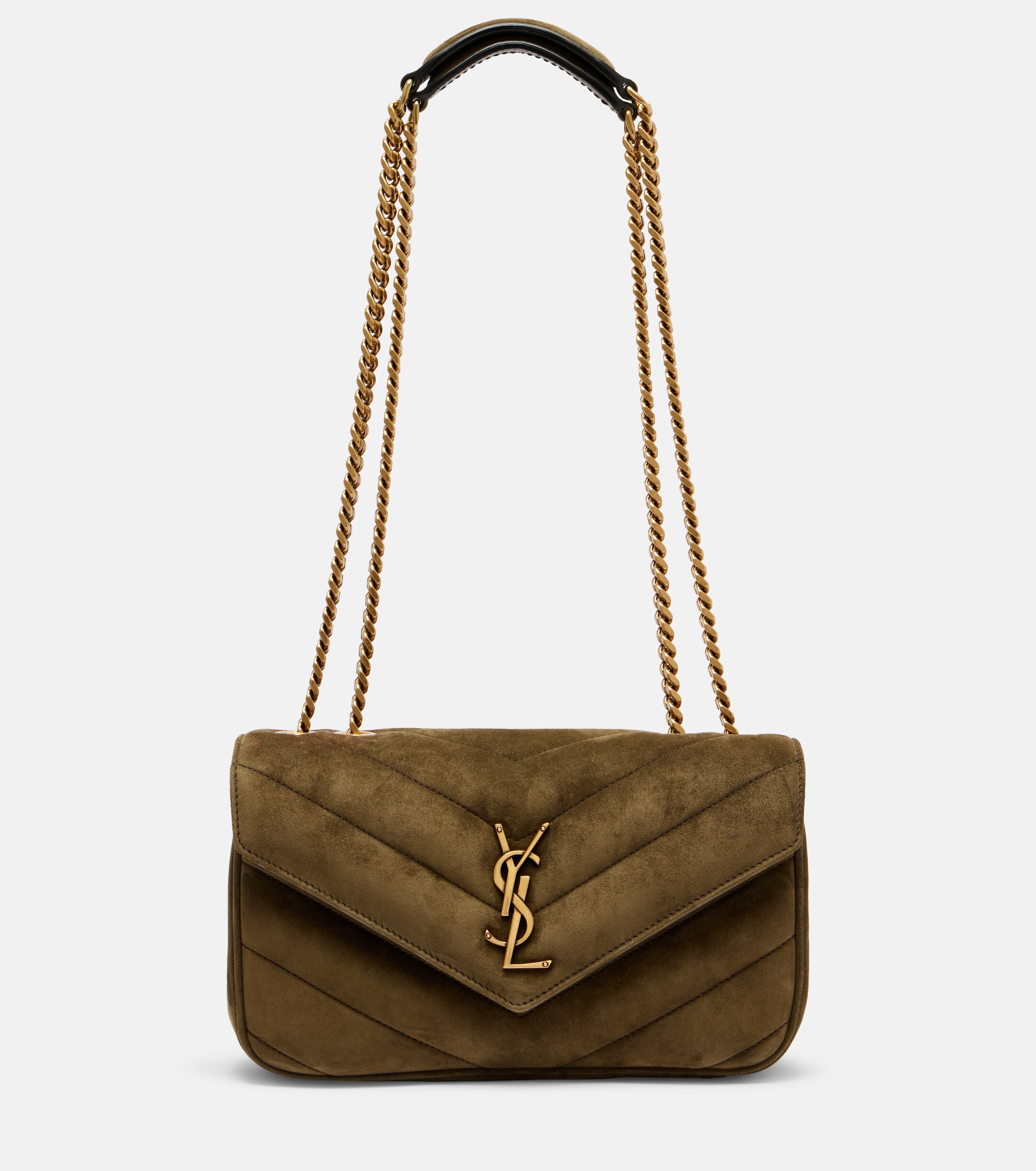 Saint Laurent Loulou Small suede shoulder bag