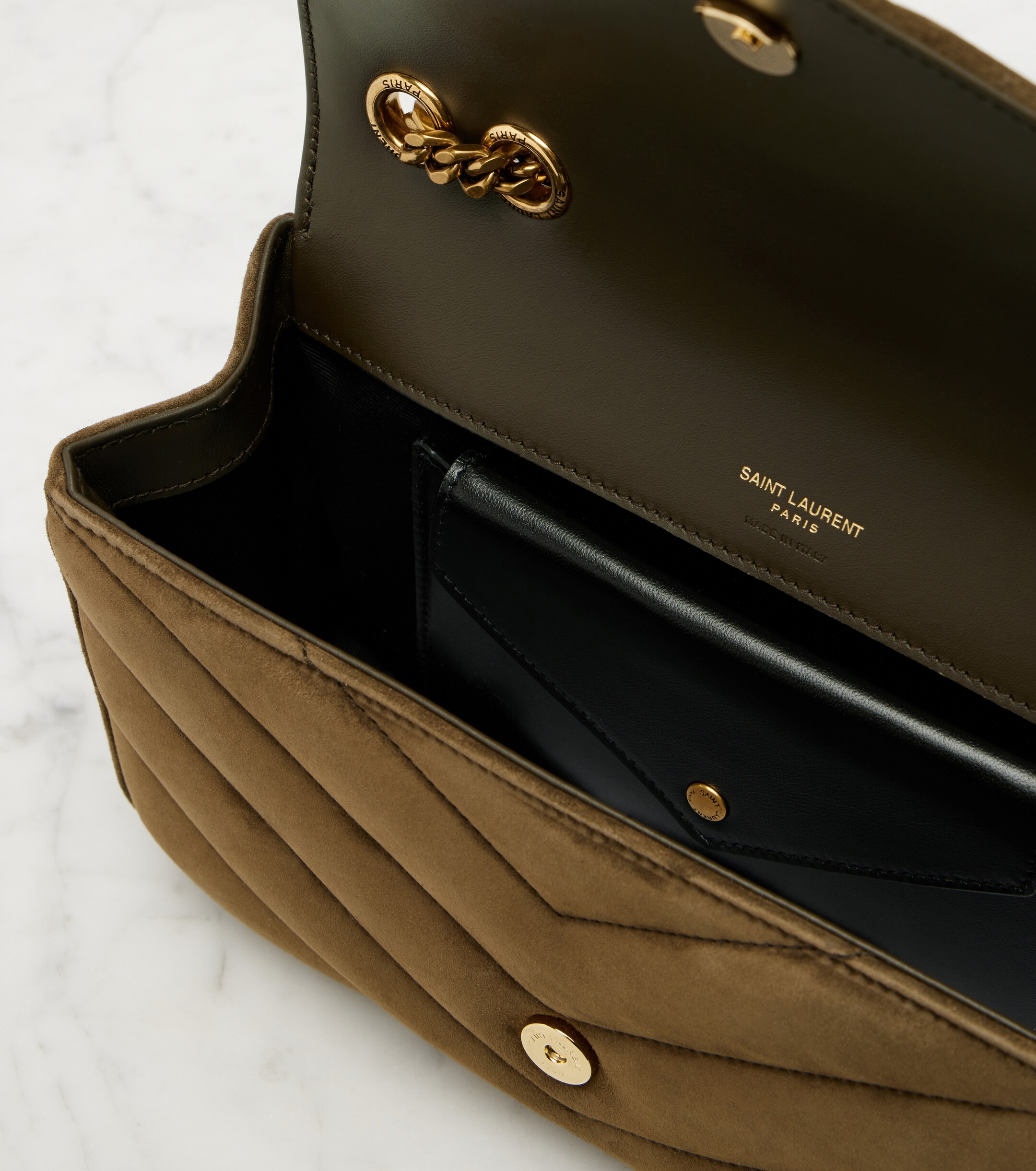 Saint Laurent Loulou Small suede shoulder bag