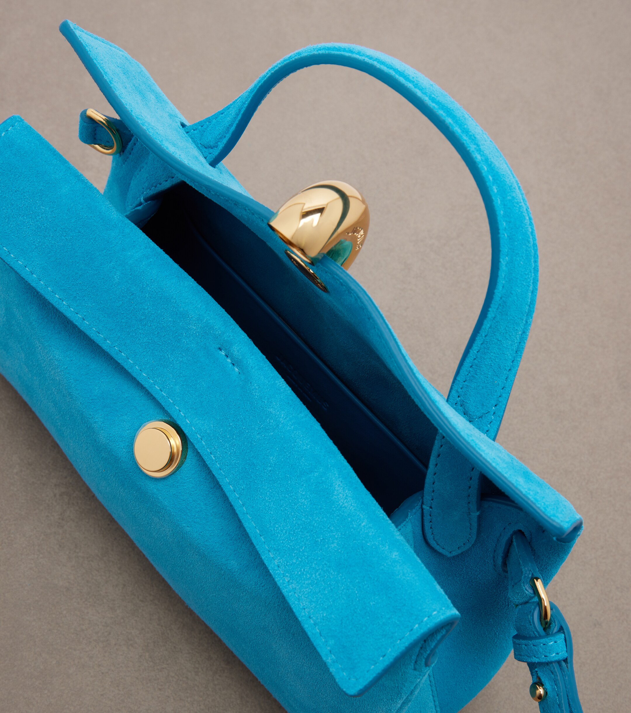 Jacquemus Valérie Small suede top-handle bag