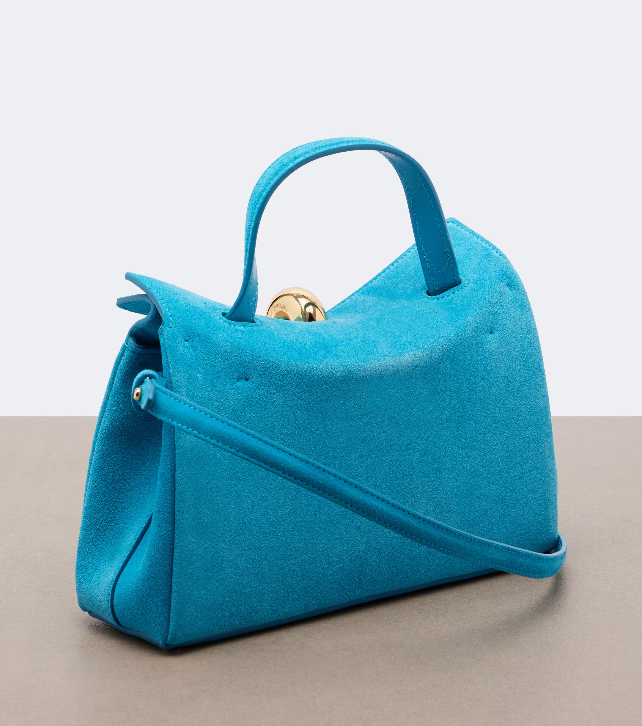 Jacquemus Valérie Small suede top-handle bag