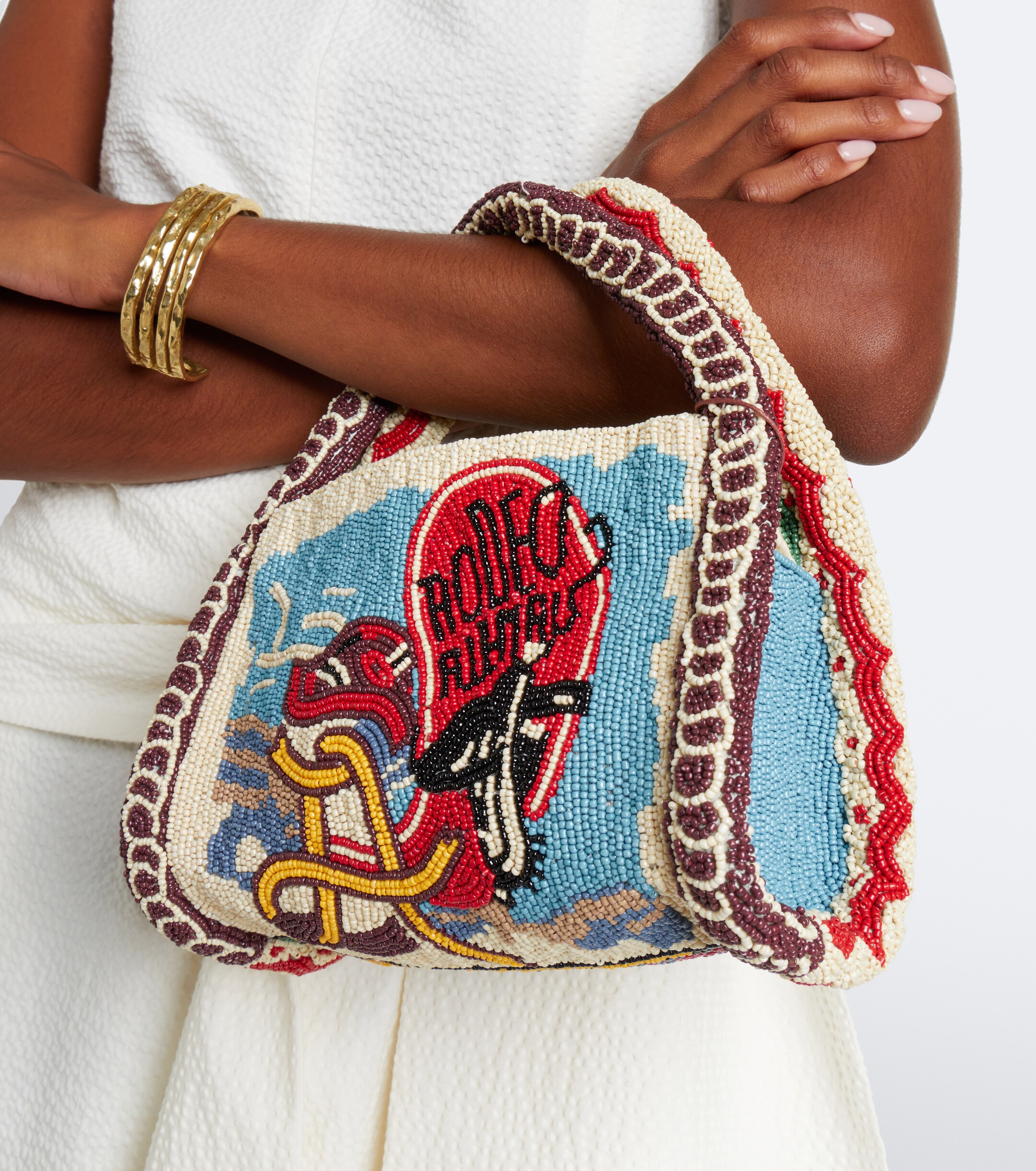 Alémais Ace Small beaded shoulder bag