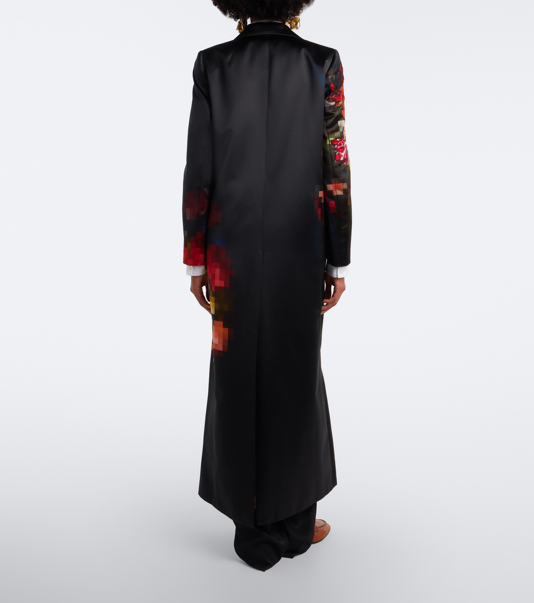 Dries Van Noten Dries Van Noten Floral cotton and silk satin coat