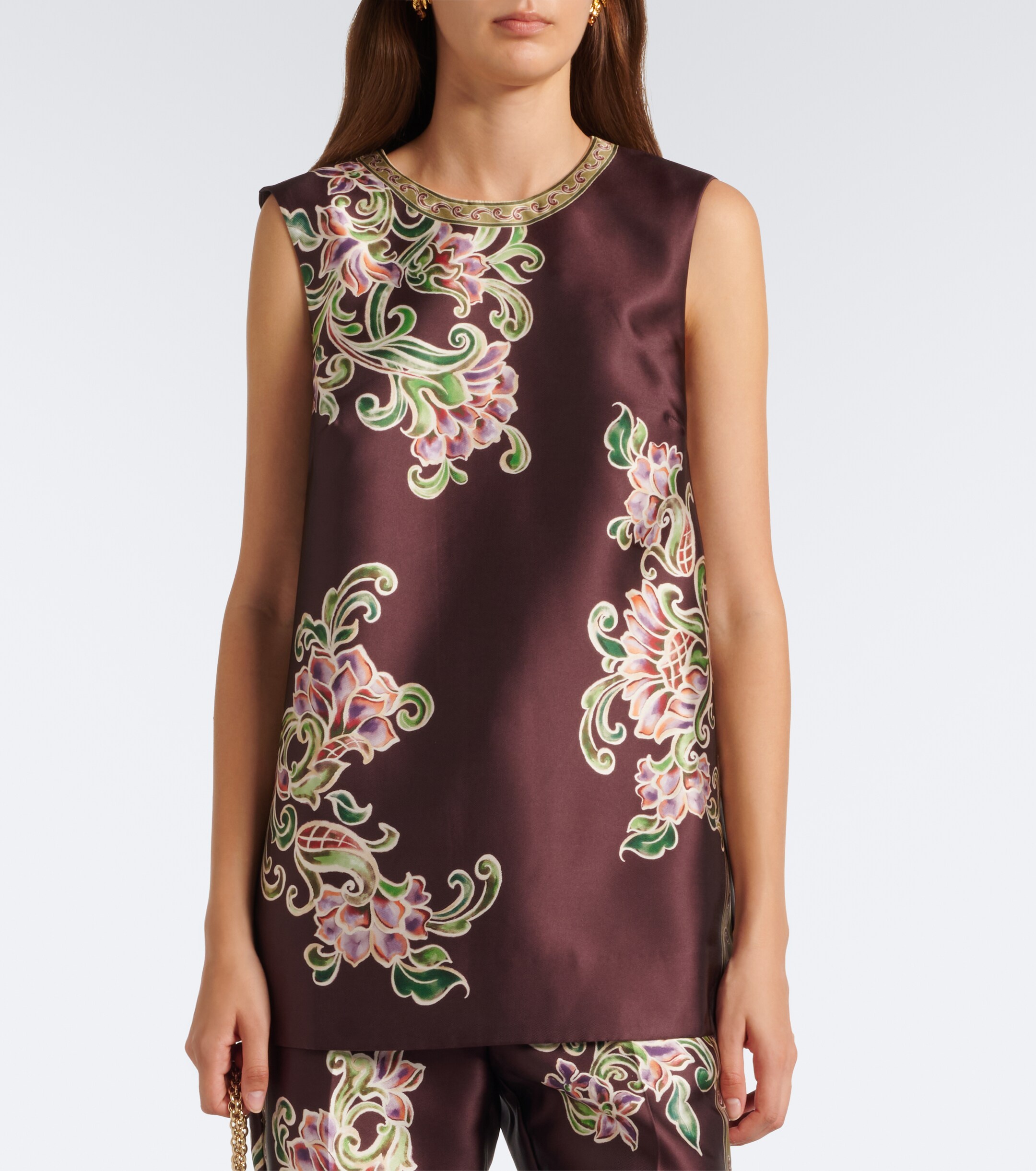 Alémais Alémais Josie floral satin top
