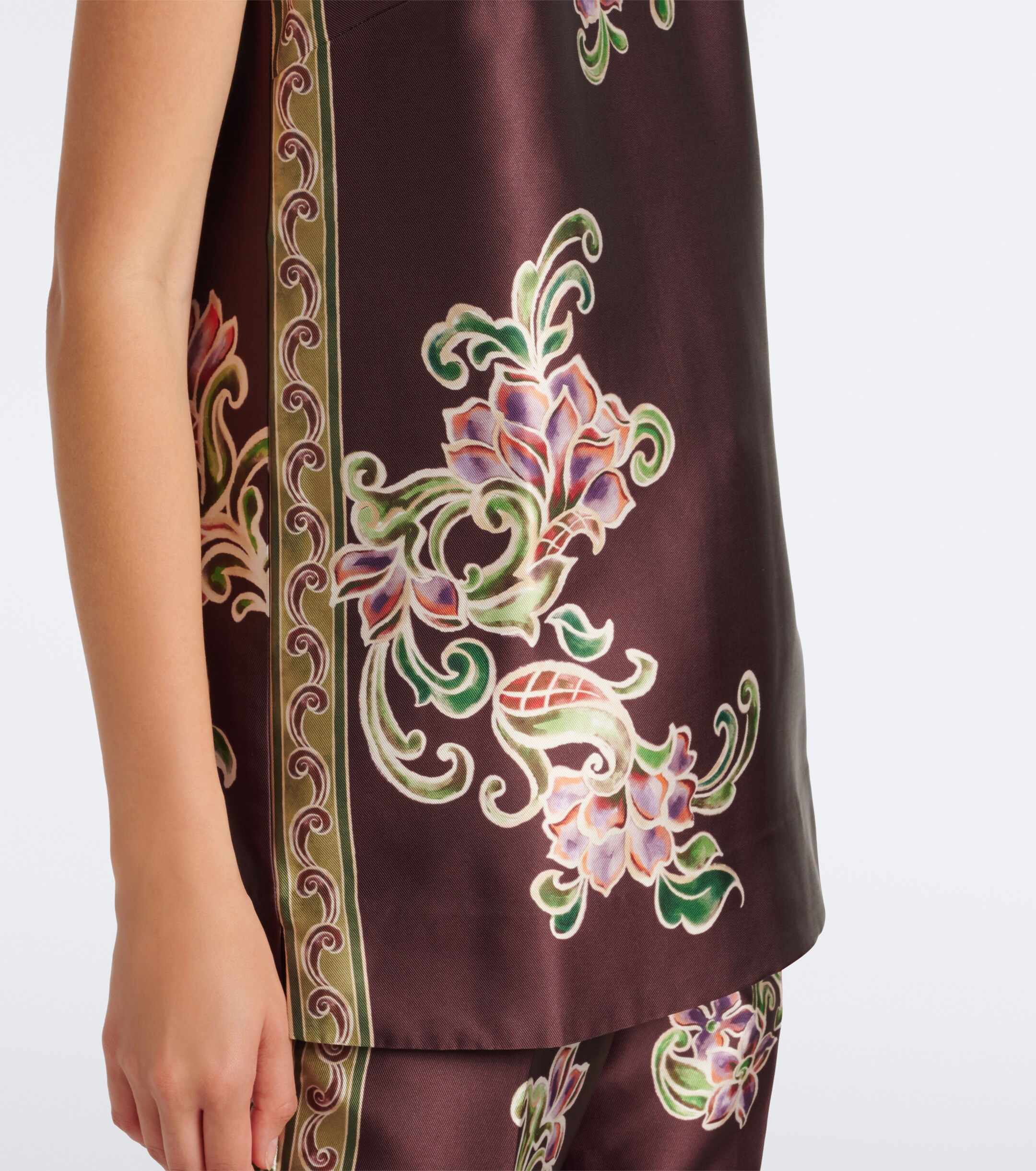 Alémais Alémais Josie floral satin top