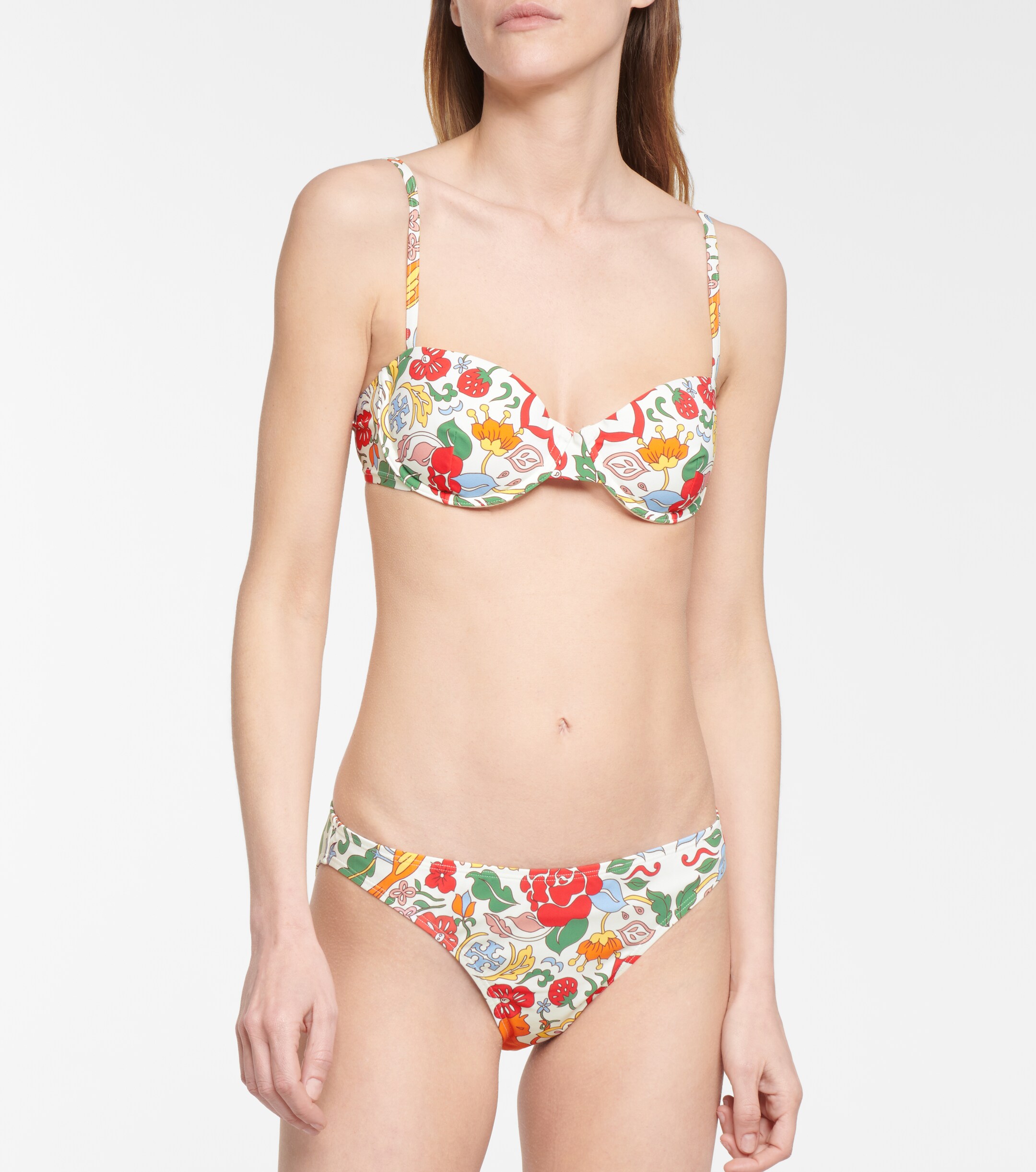 Tory Burch Floral low-rise bikini bottoms