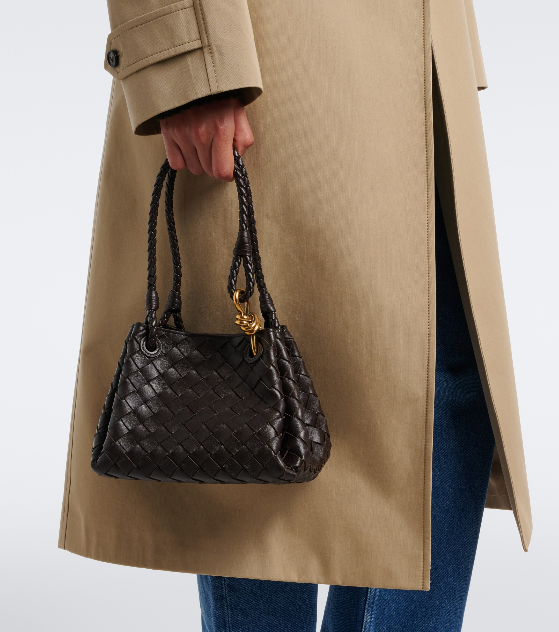 Bottega Veneta Parachute Small Intrecciato leather shoulder bag