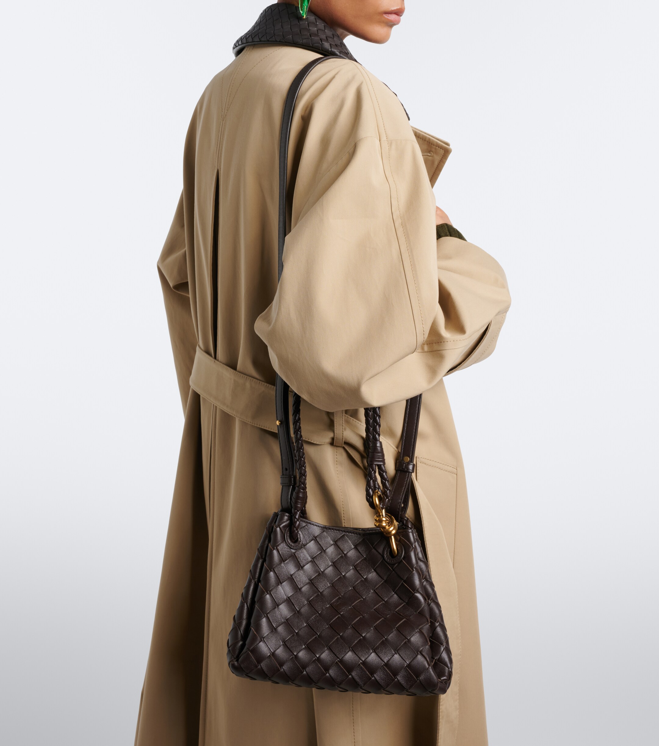 Bottega Veneta Parachute Small Intrecciato leather shoulder bag