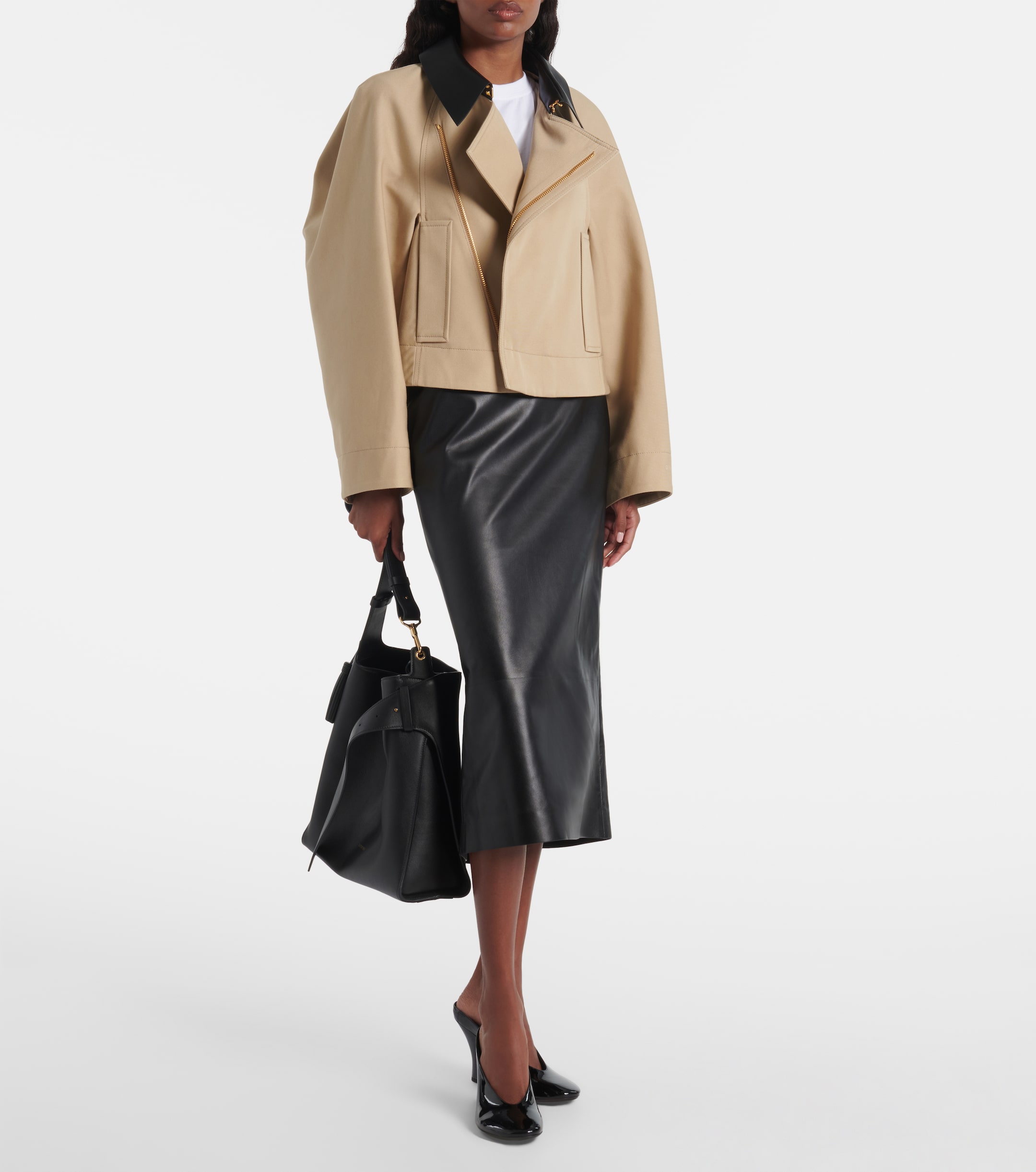 Givenchy Cropped cotton and wool jacket