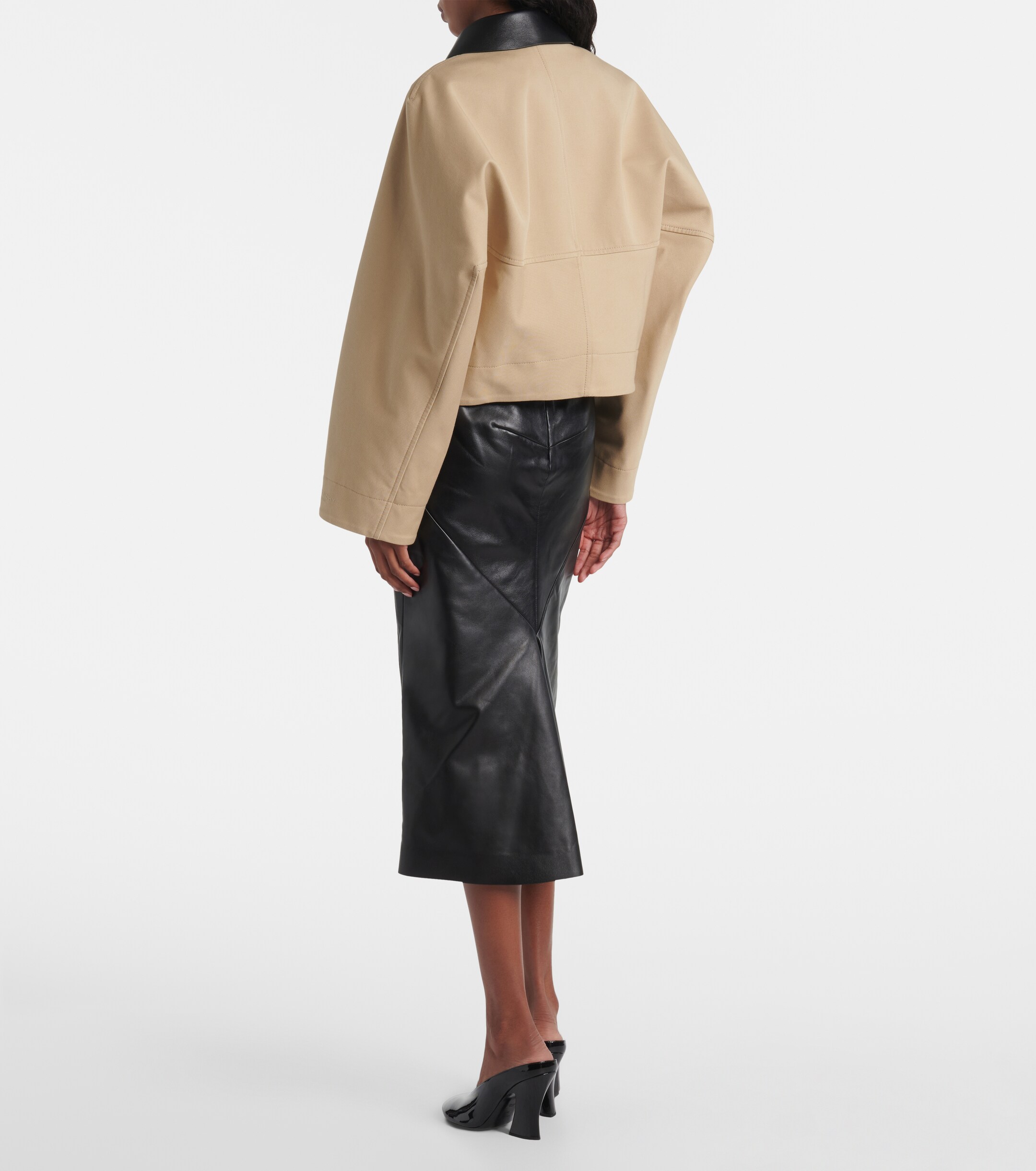 Givenchy Cropped cotton and wool jacket