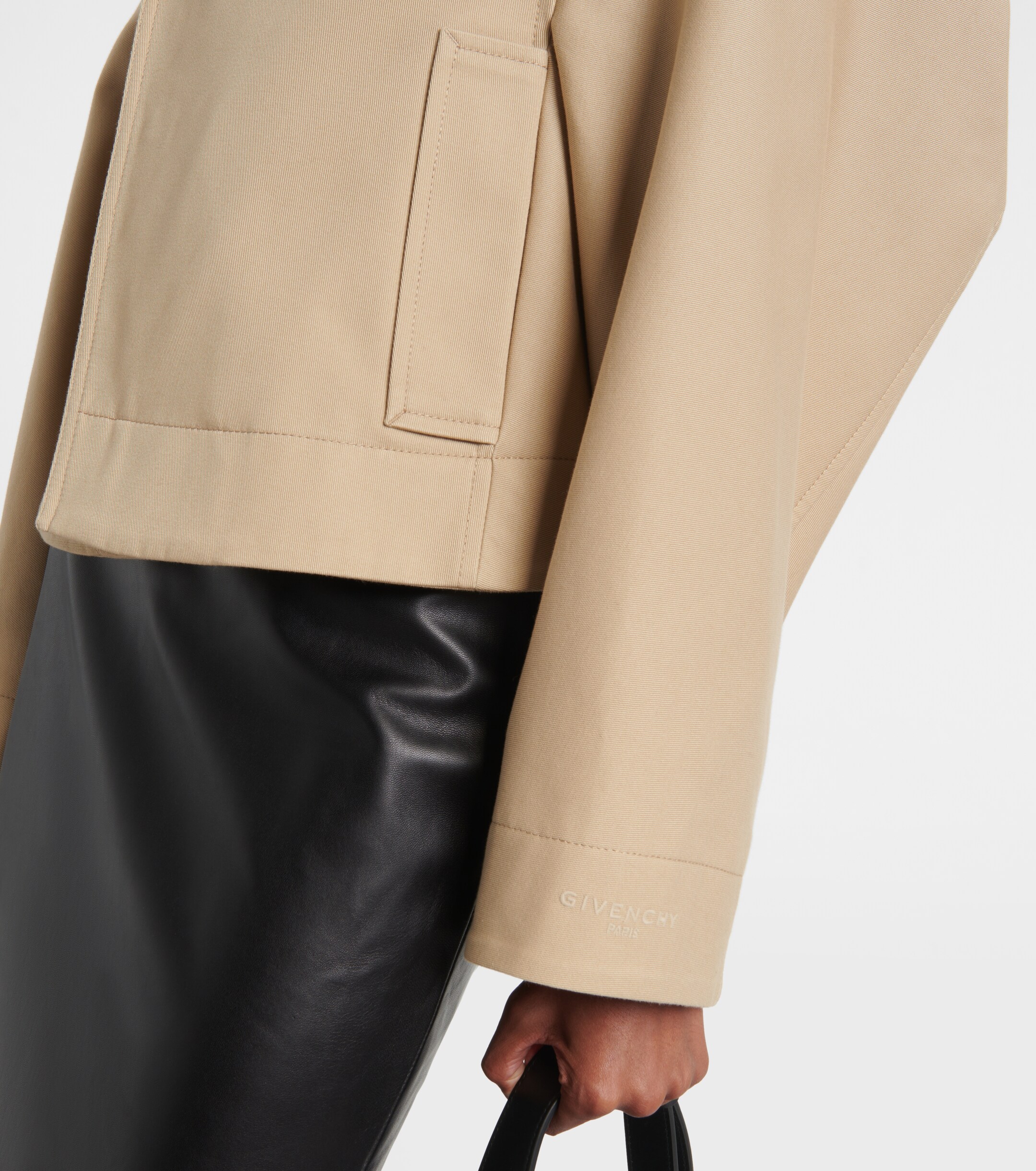 Givenchy Cropped cotton and wool jacket