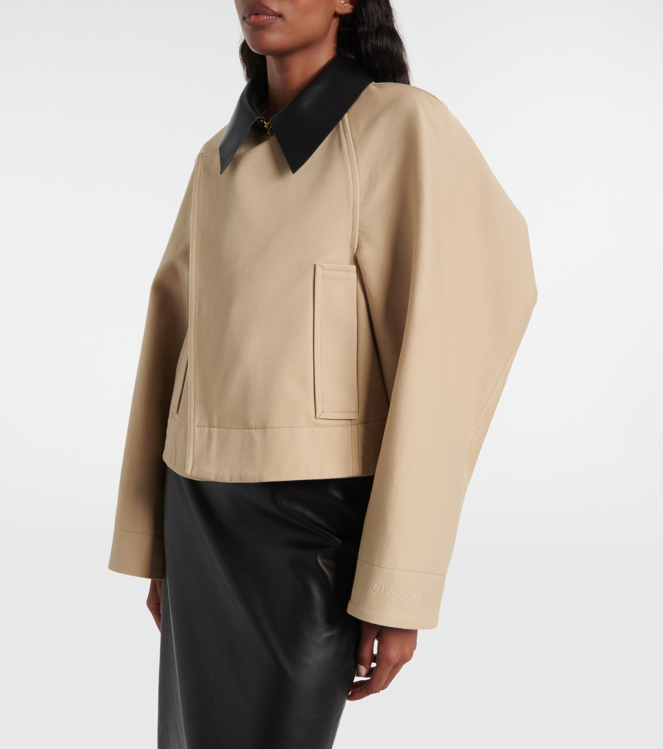Givenchy Cropped cotton and wool jacket