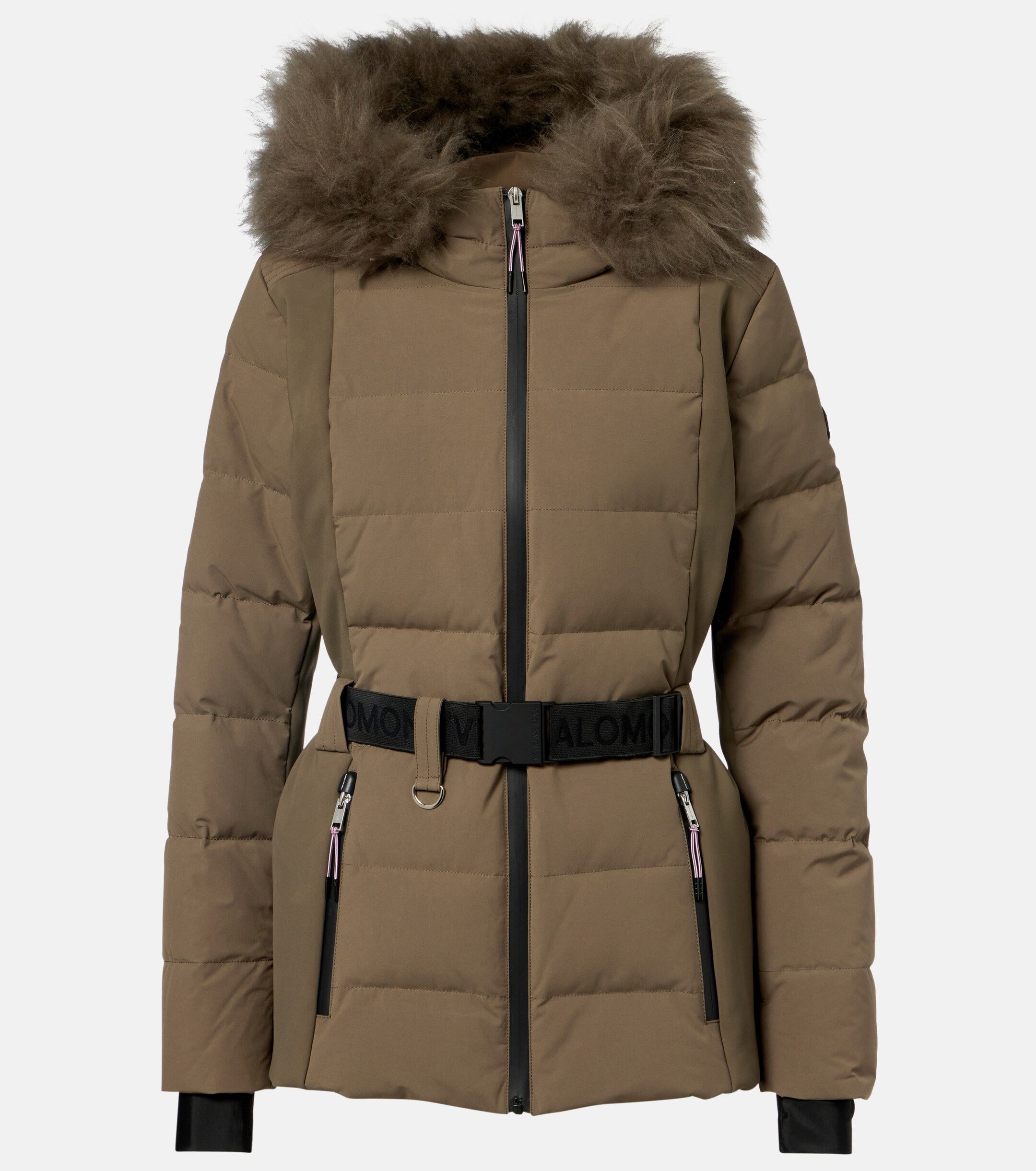 Yves Salomon Yves Salomon Doudoune 64cm belted down jacket