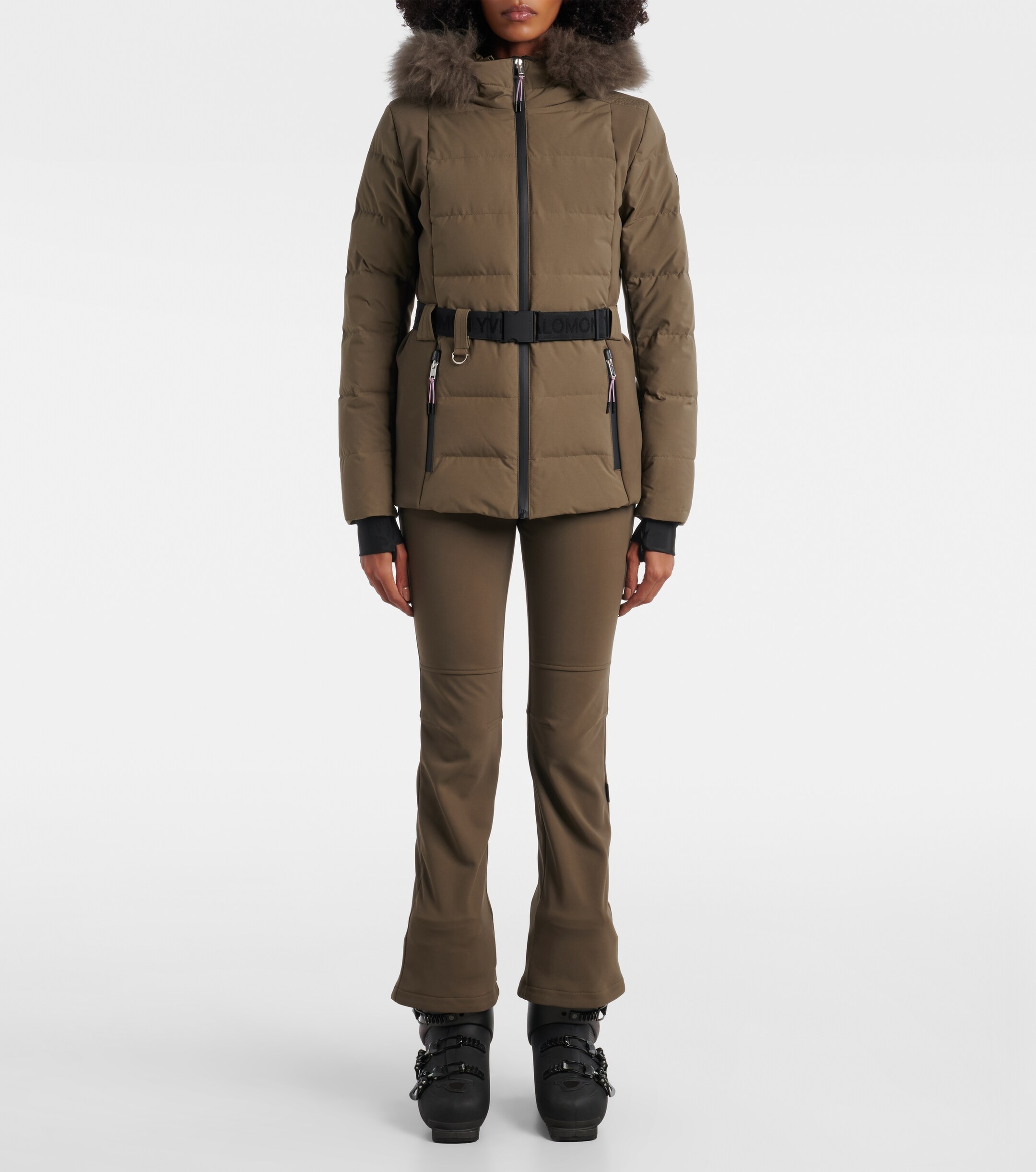Yves Salomon Yves Salomon Doudoune 64cm belted down jacket