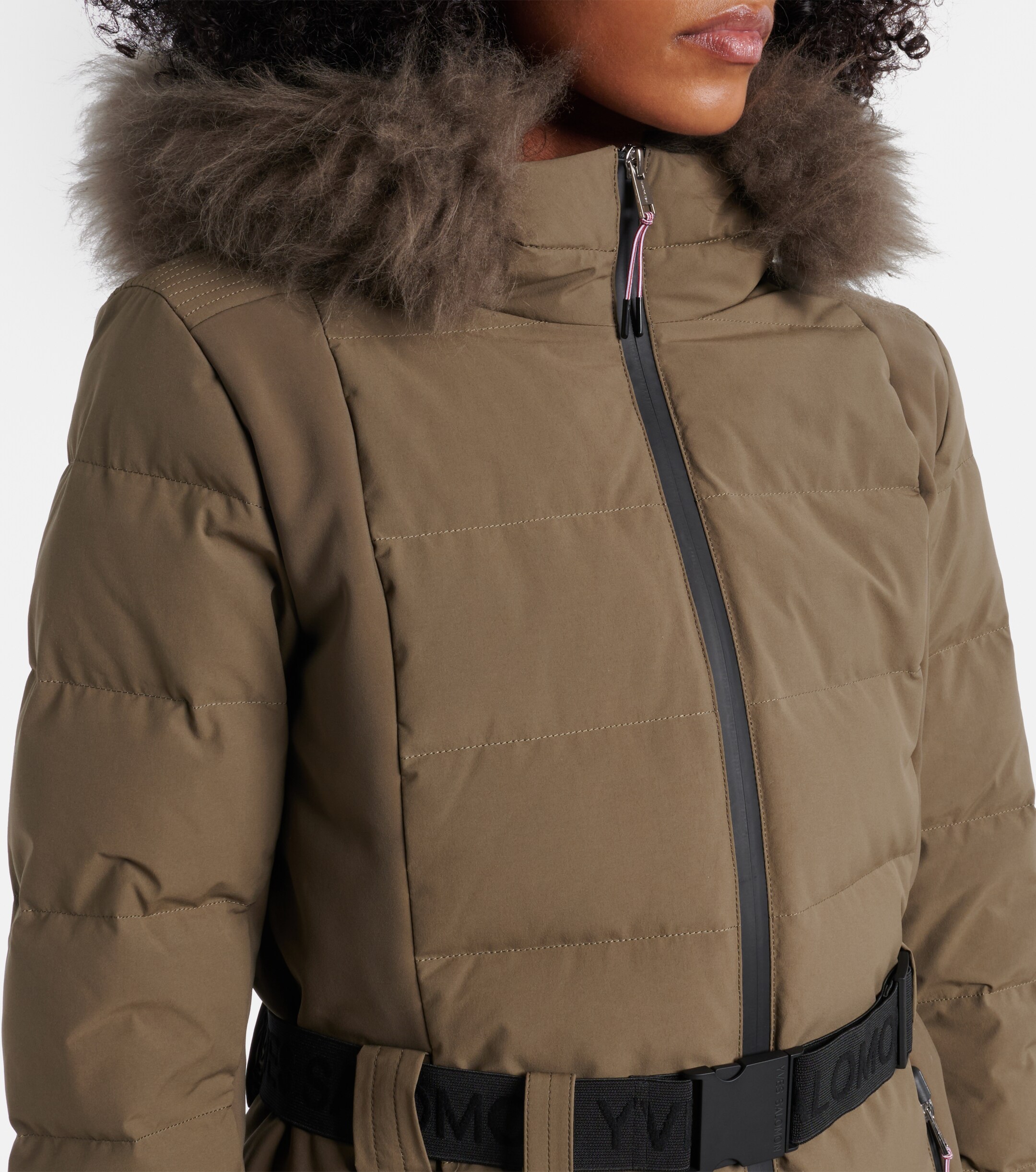 Yves Salomon Yves Salomon Doudoune 64cm belted down jacket
