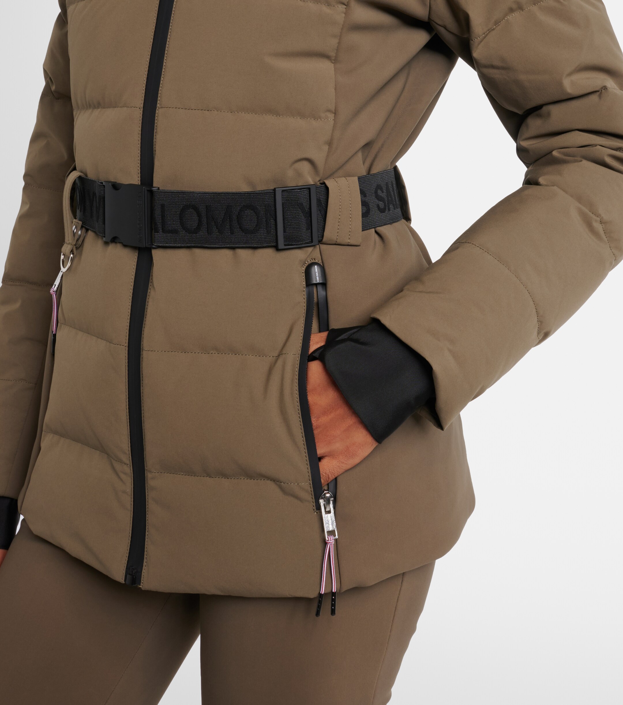 Yves Salomon Yves Salomon Doudoune 64cm belted down jacket