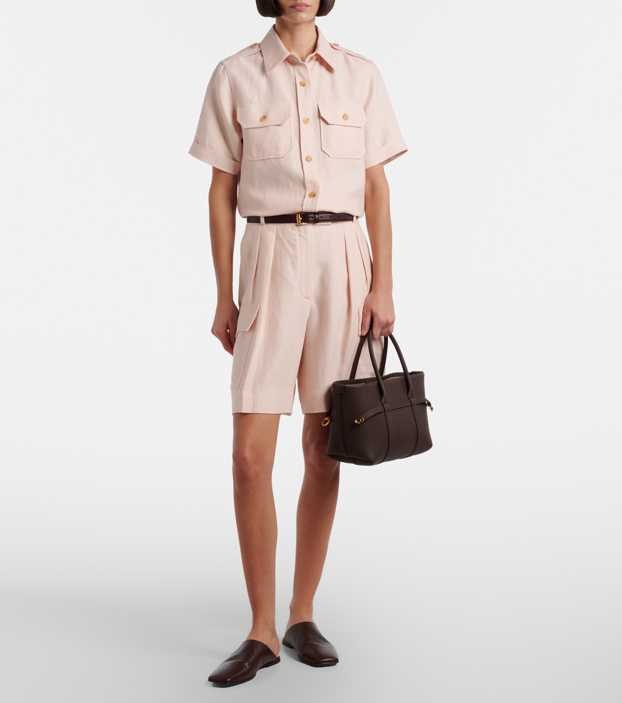 Loro Piana Ghiera Small leather shopper