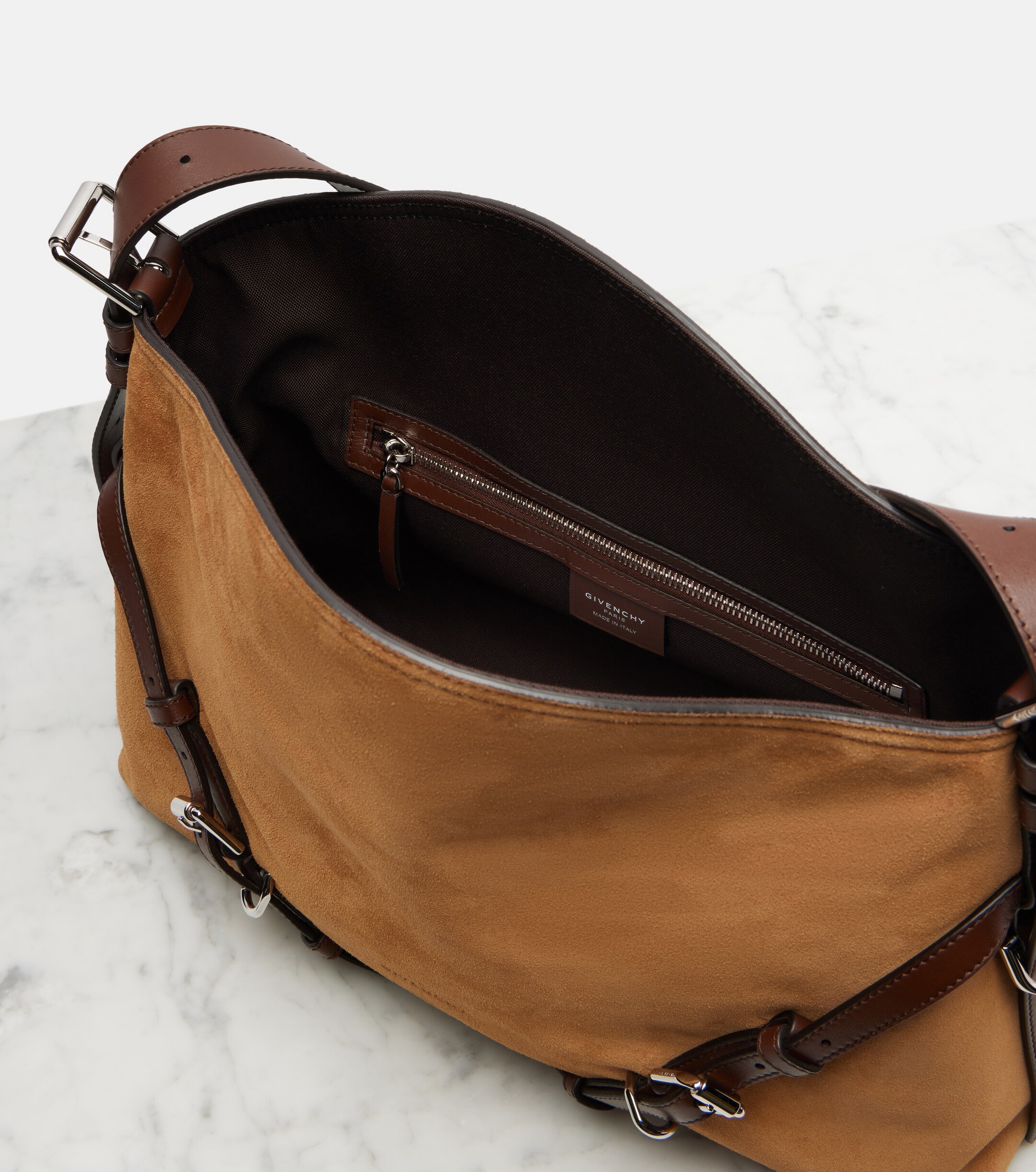 Givenchy Voyou Medium suede shoulder bag