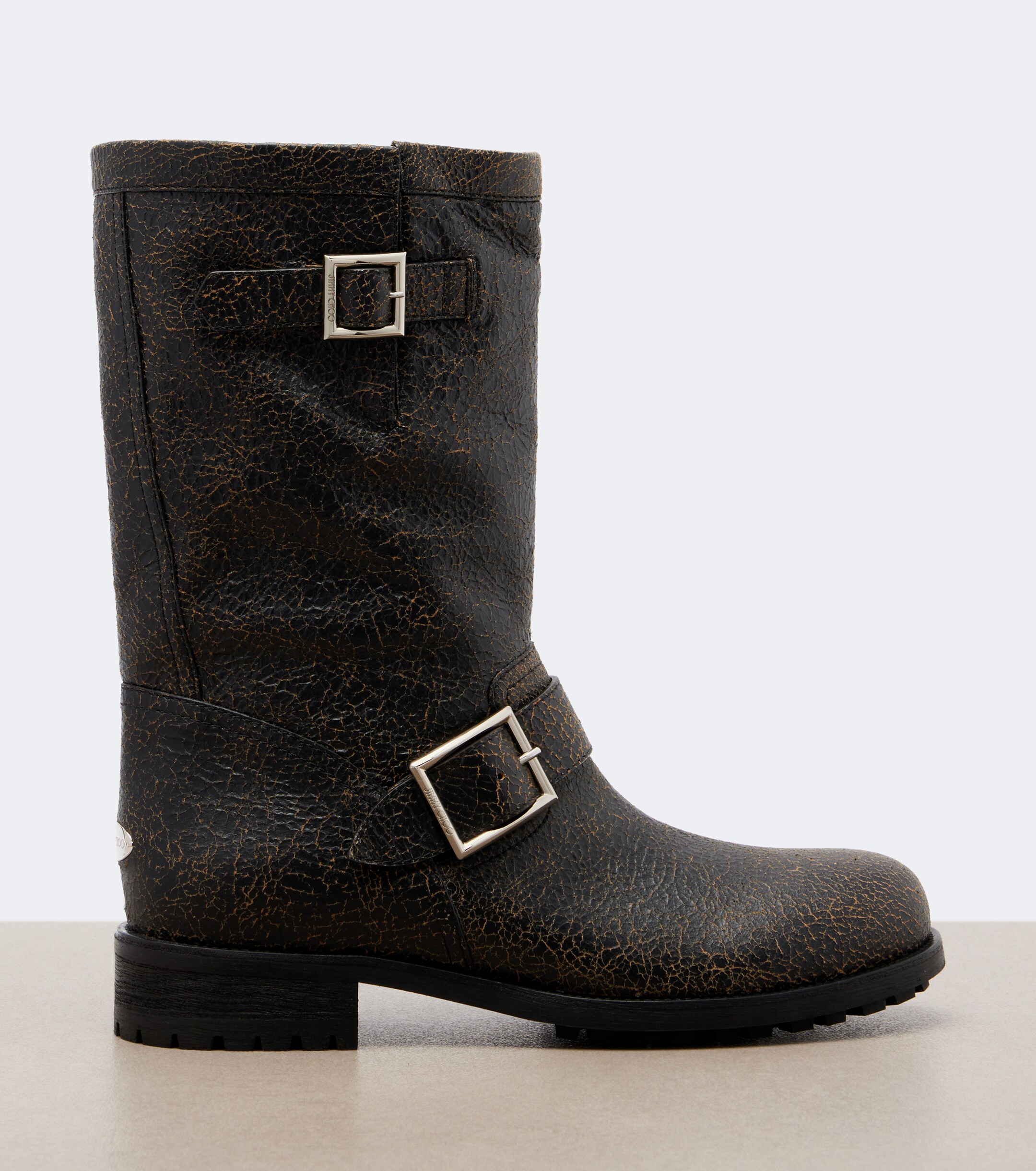 JIMMY CHOO Jimmy Choo Biker leather mid-calf boots