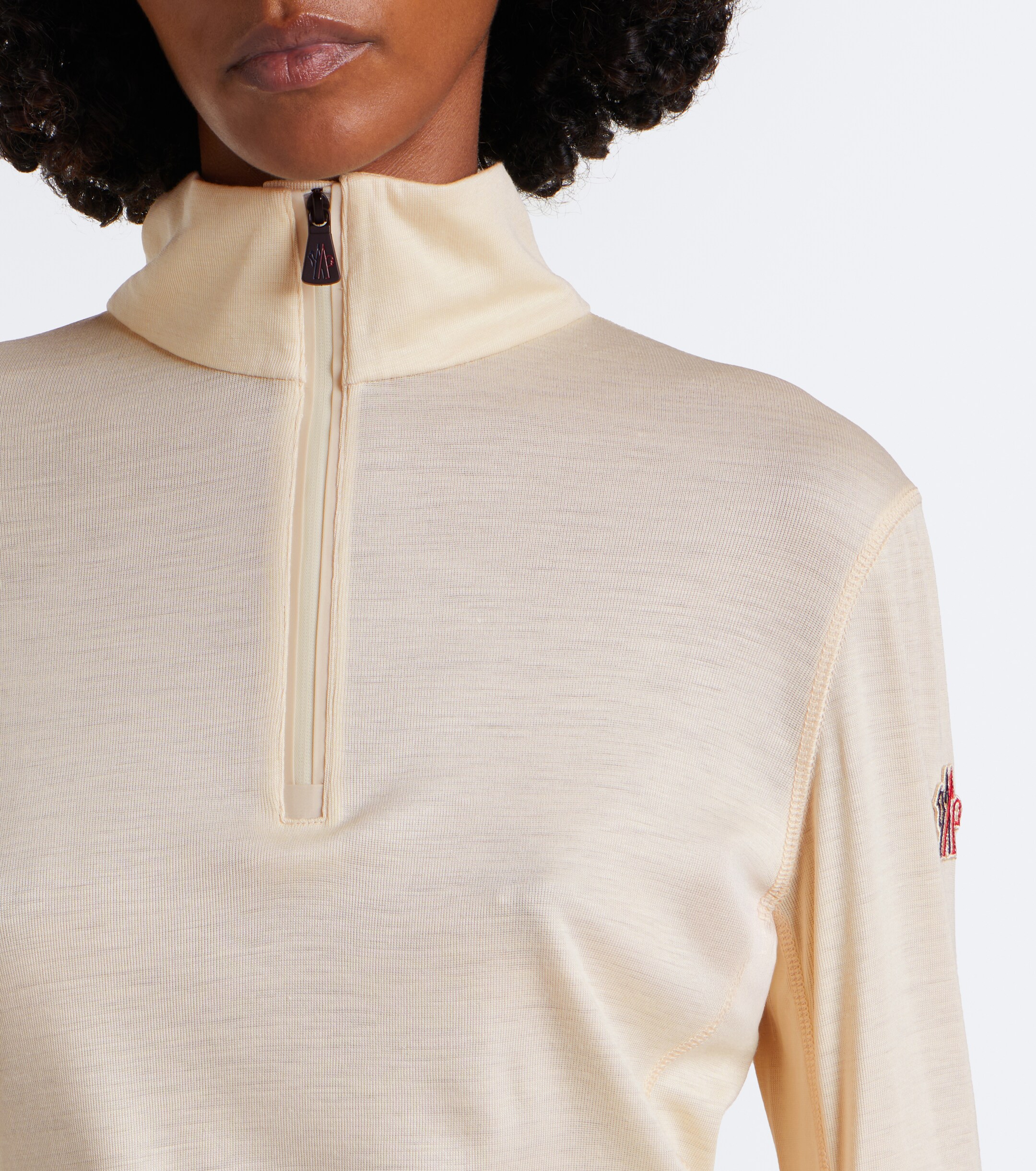 MONCLER GRENOBLE Moncler Grenoble Wool and silk jersey ski top