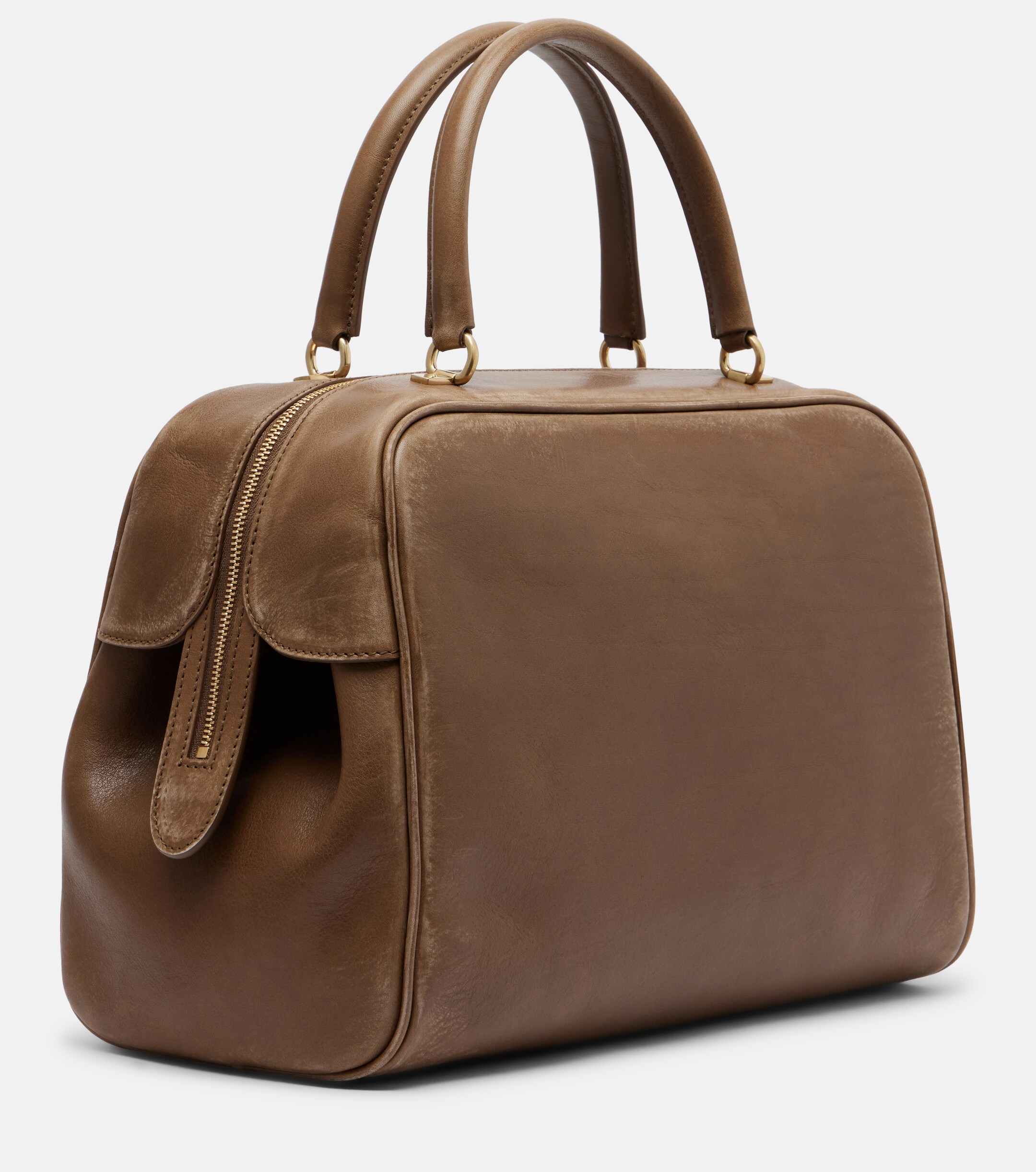 Calvin Klein Collection America Medium leather bowling bag