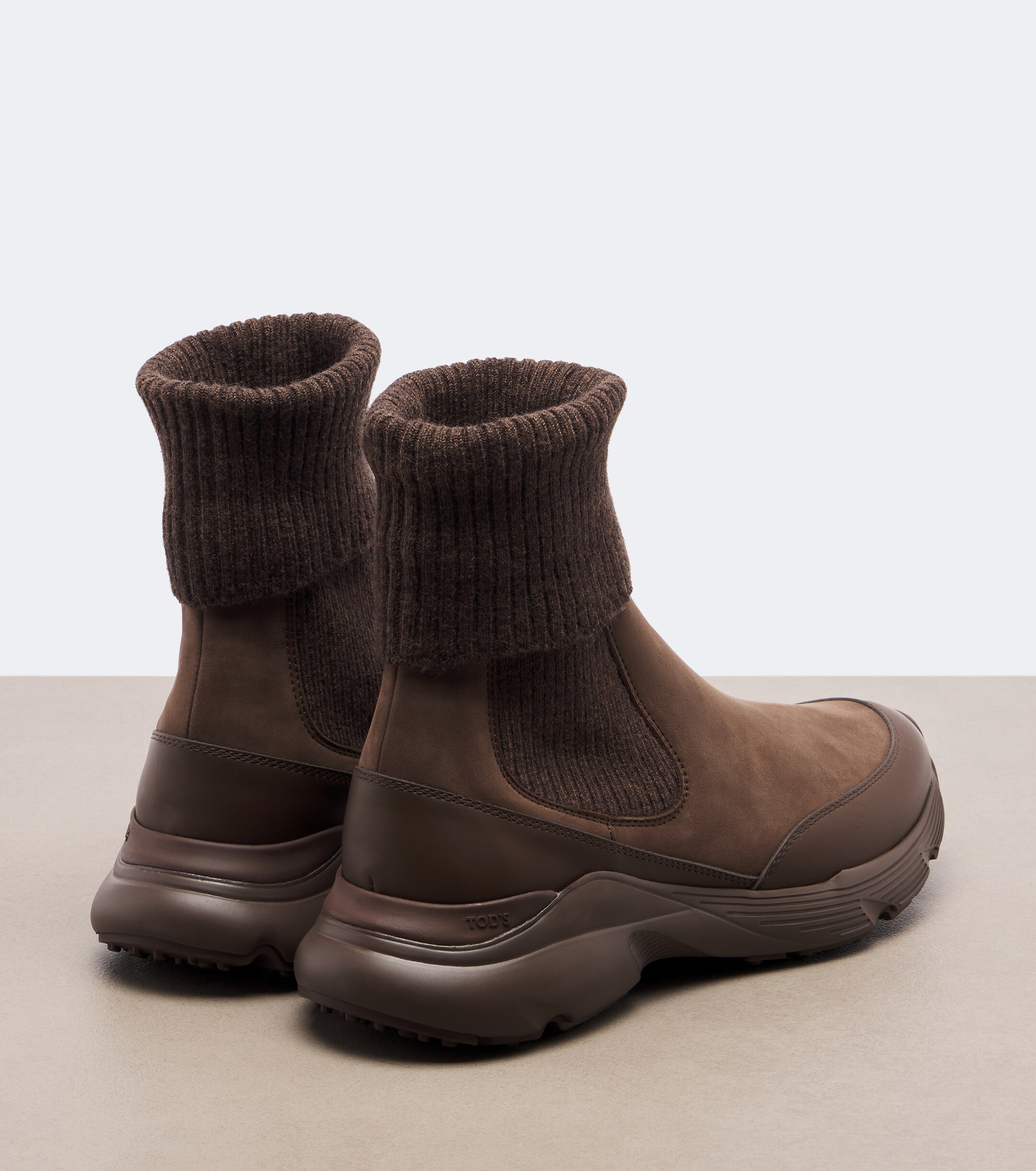 Tod's Tod's Knitted leather ankle boots