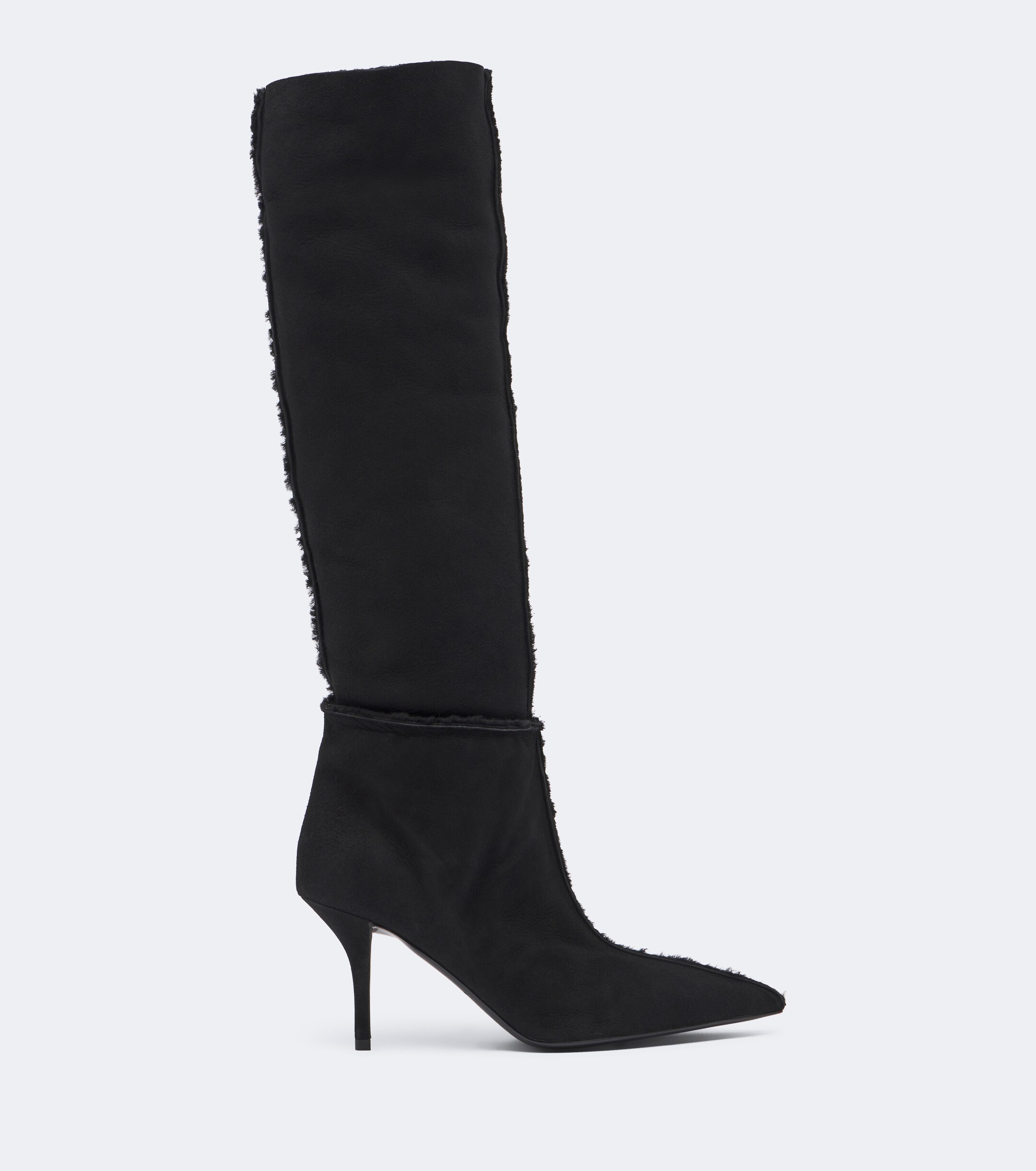 Magda Butrym Magda Butrym Shearling-lined suede knee-high boots