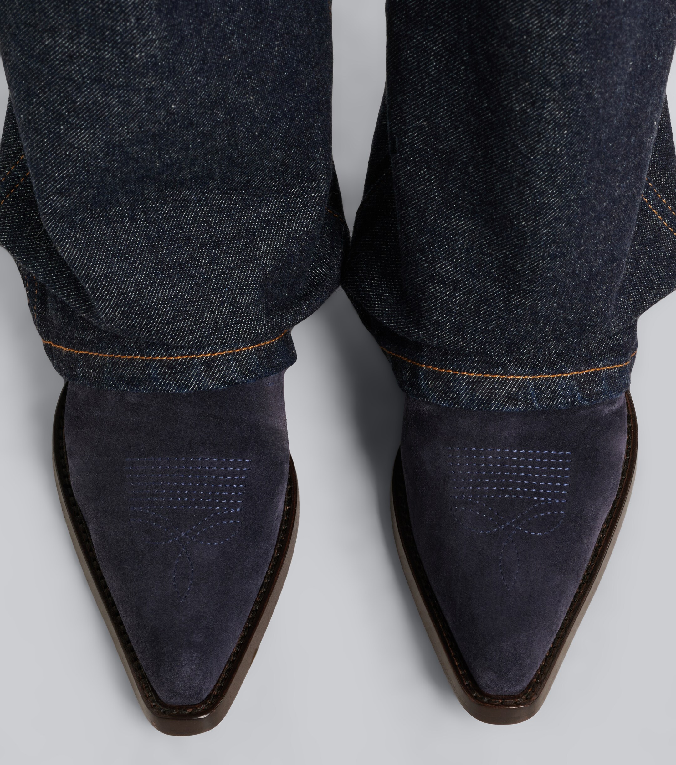KHAITE Khaite Clive suede cowboy boots