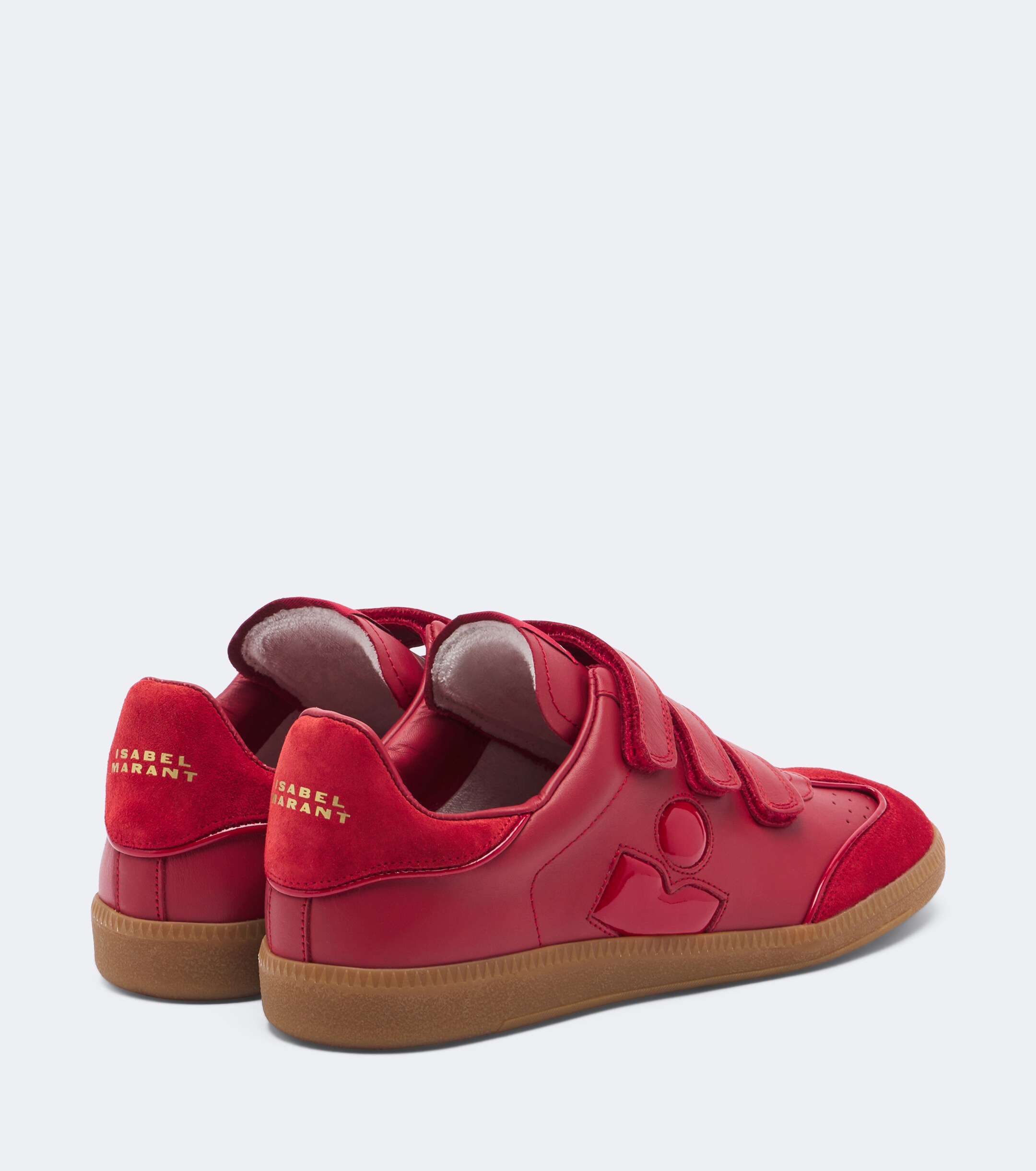 Isabel Marant Isabel Marant Beth suede-trimmed leather sneakers